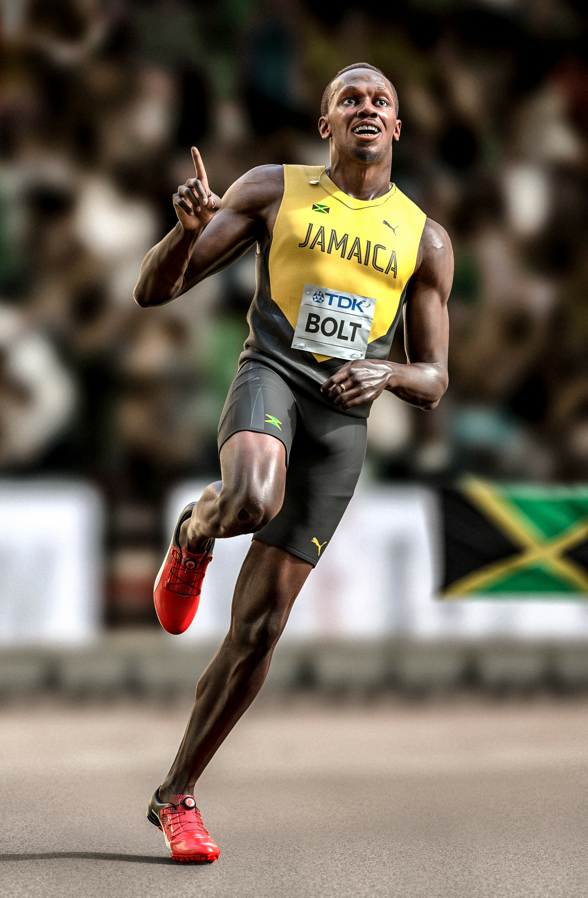 Usain Bolt: A Jamaican retired sprinter, widely considered to be the greatest sprinter of all time. 2050x3130 HD Wallpaper.