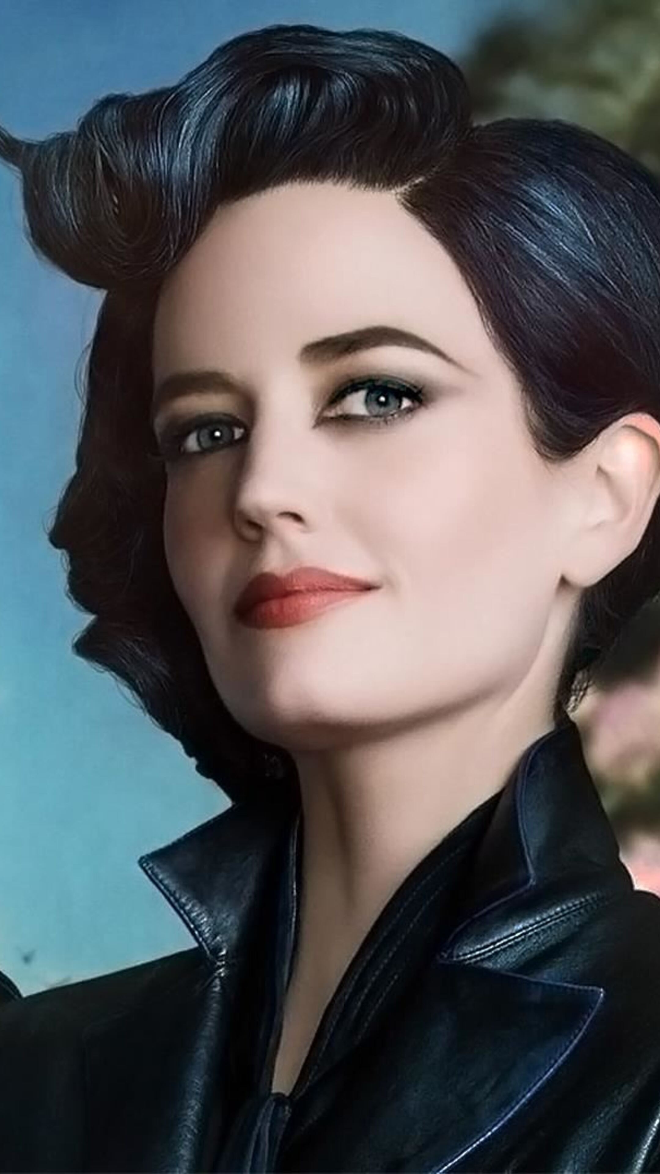 Eva Green, Miss Peregrine's Home for Peculiar Children, Sony Xperia wallpapers, HD visuals, 2160x3840 4K Phone