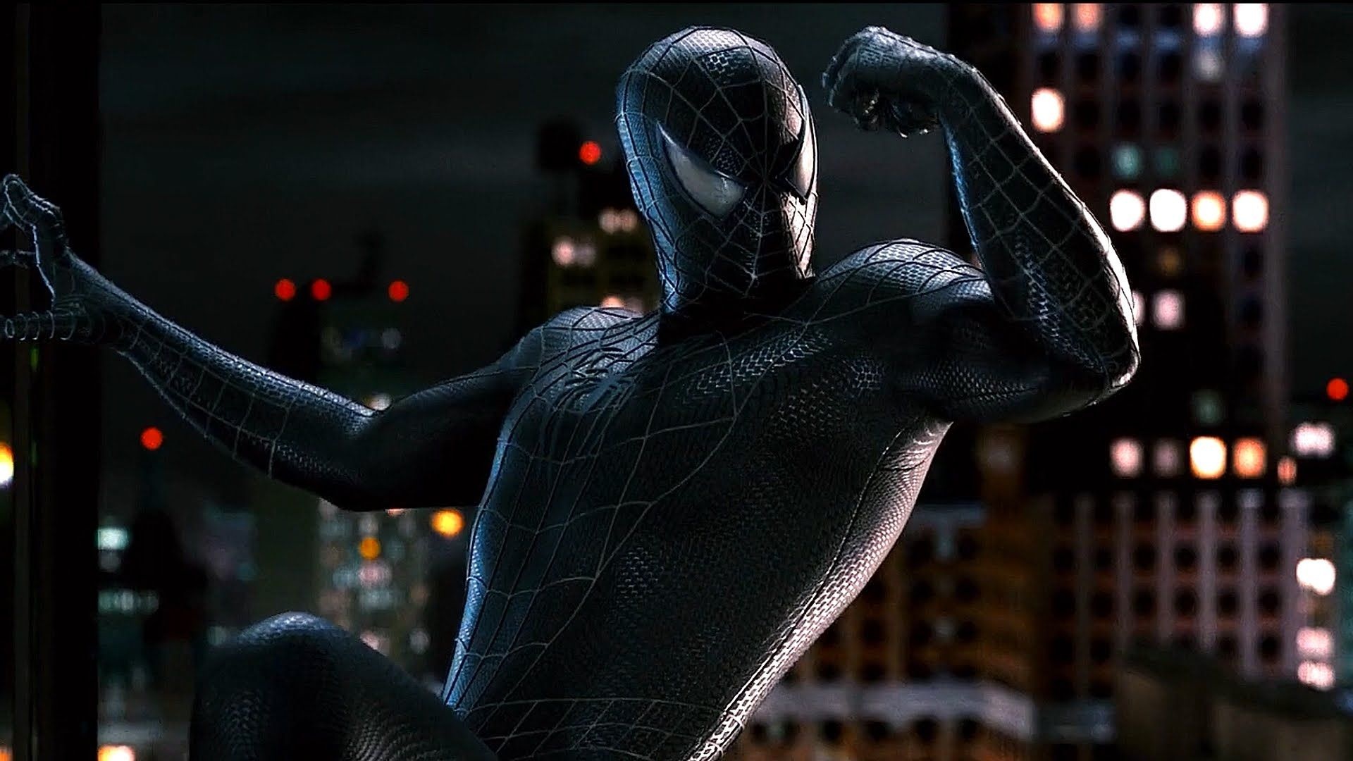 Sam Raimi films, Black suit Spiderman, 1920x1080 Full HD Desktop