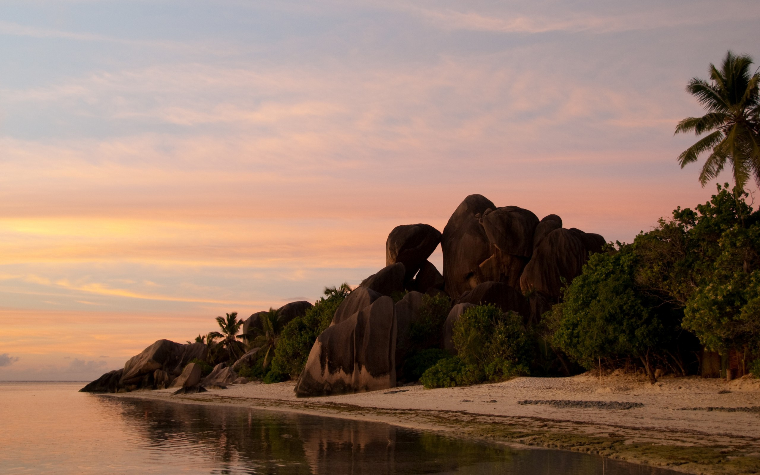 Seychelles sunset, HD wallpaper, 2560x1600 HD Desktop