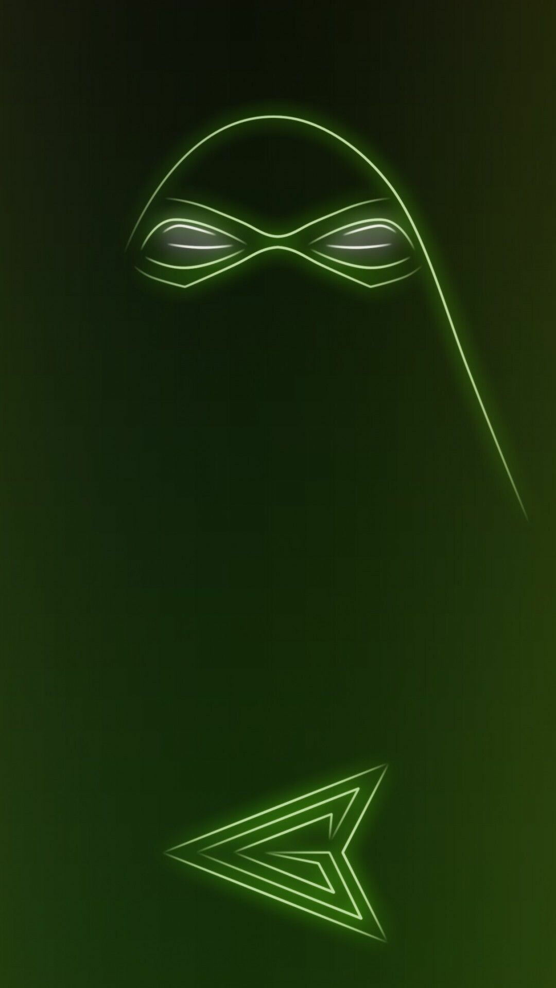 Green Arrow: An archer who uses his skills to fight crime, Symbol. 1080x1920 Full HD Wallpaper.