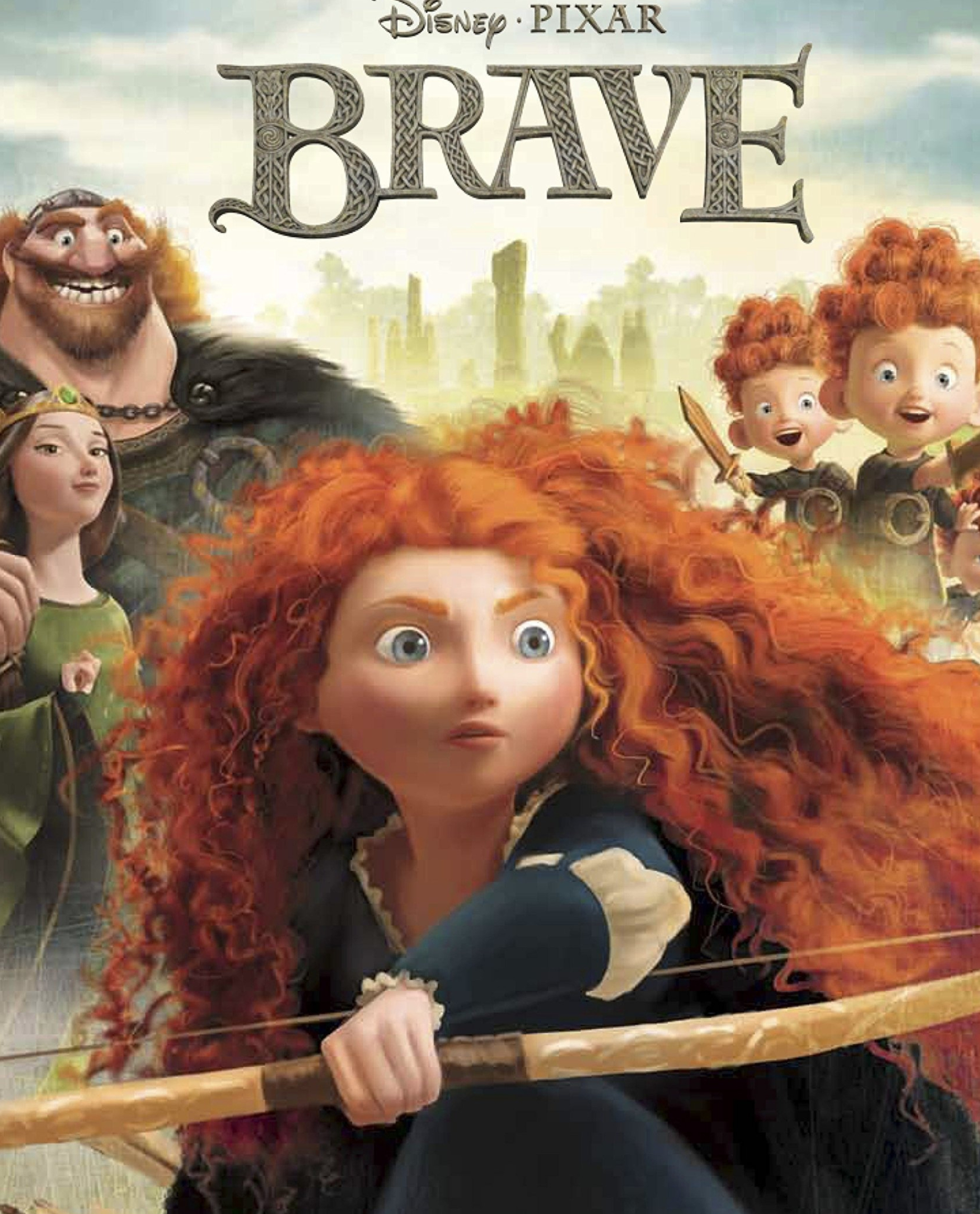 Princess Merida, Brave, Animation, Disney Book, 2070x2560 HD Handy