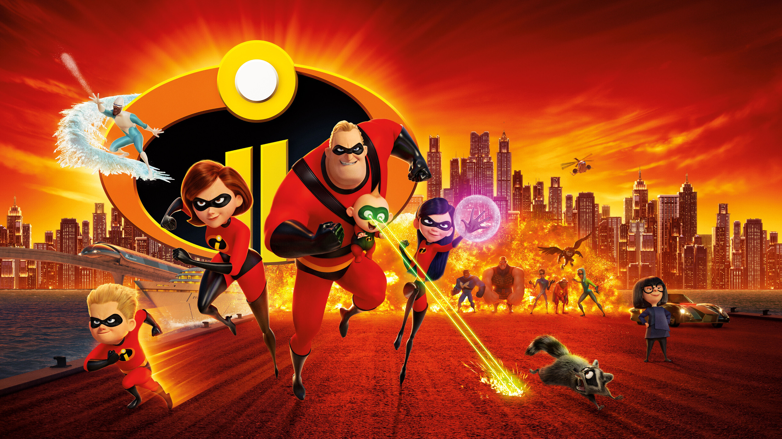 The Incredibles: Developed by Bird, Pixar's first outside director, as an extension of the 1960s comic books and spy films from his boyhood and personal family life. 2560x1440 HD Background.