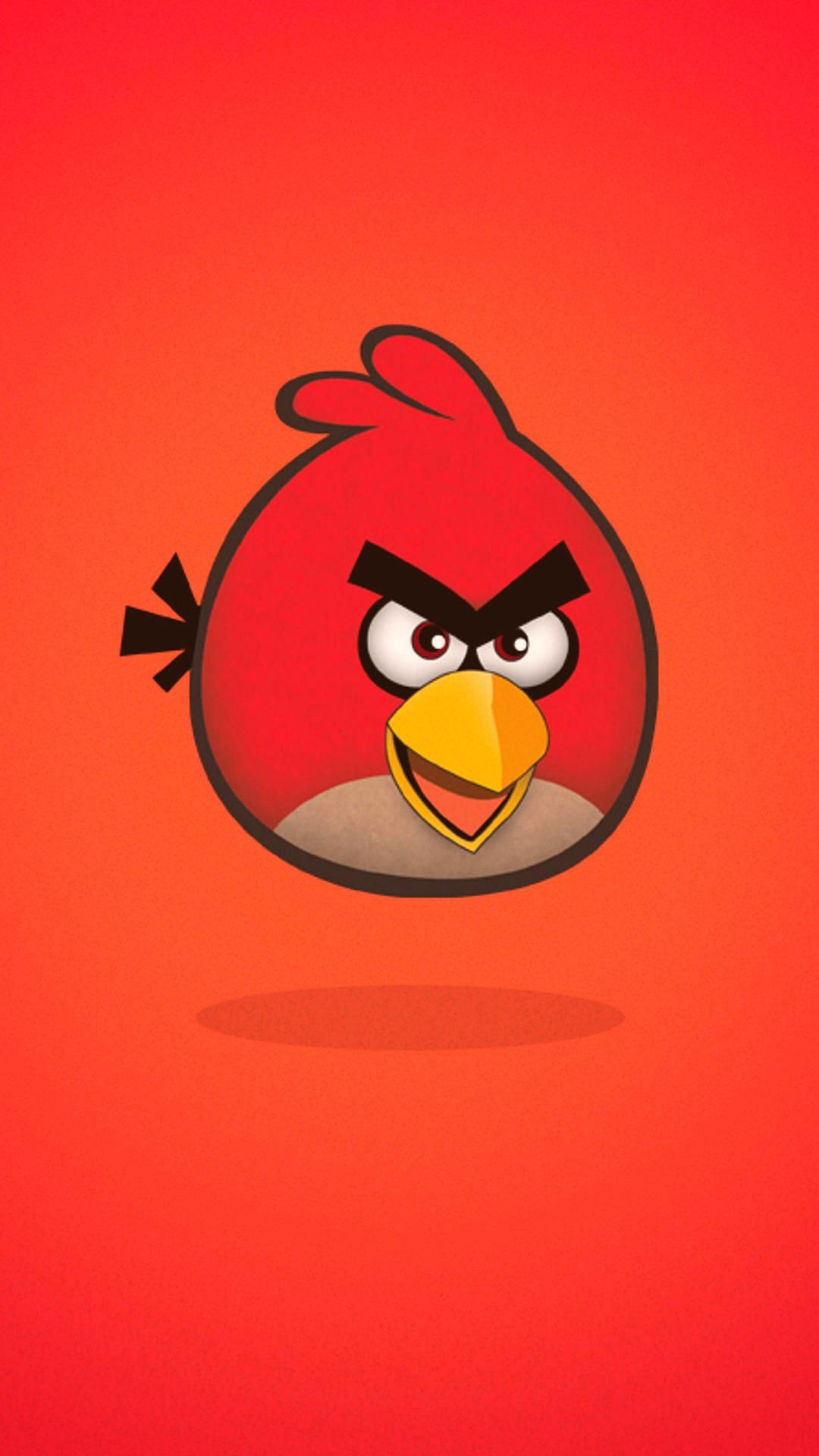Minimalist Angry Birds wallpaper, High definition, Crazy design, Character showcase, 1080x1920 Full HD Handy