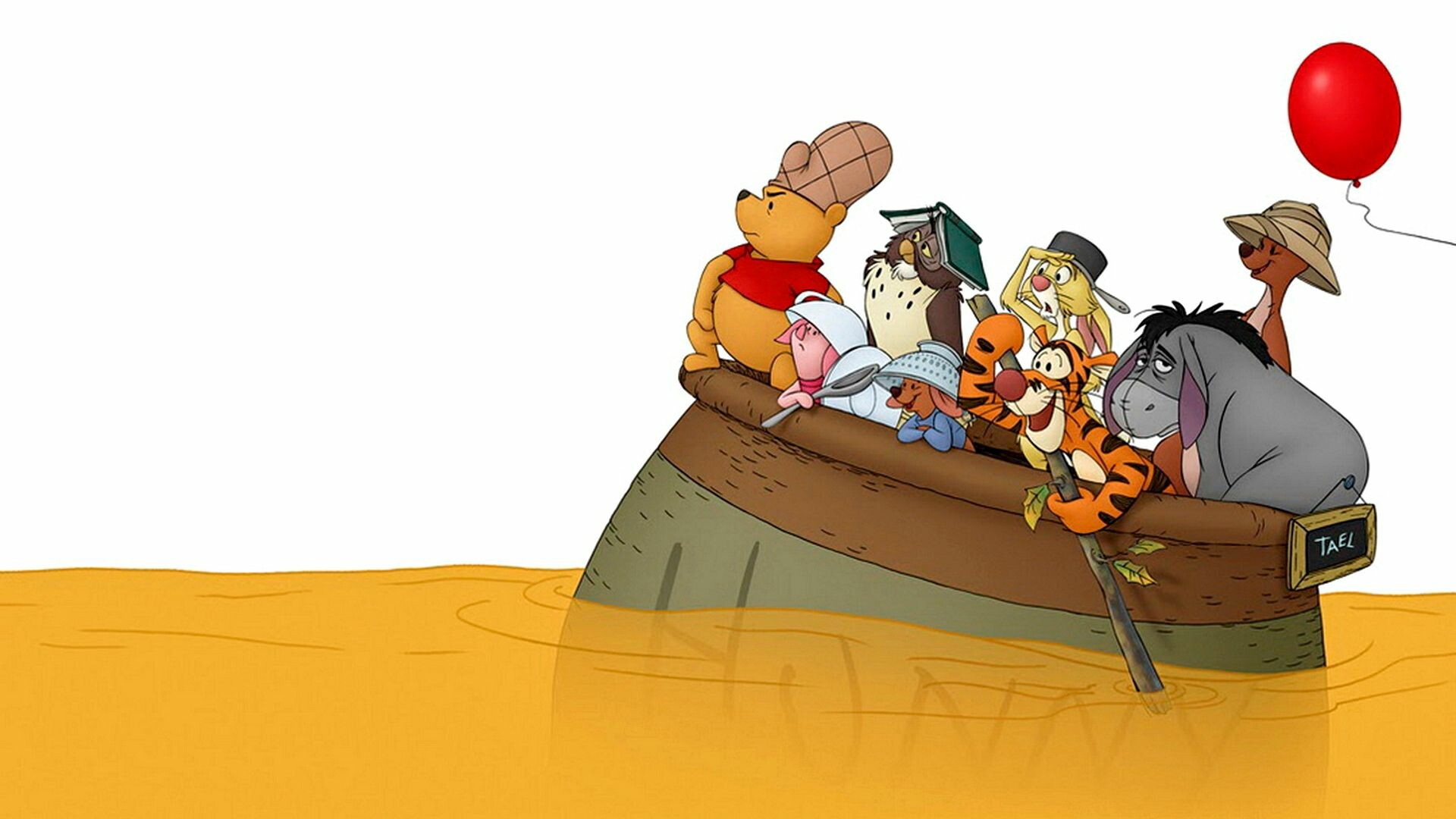 The Many Adventures of Winnie the Pooh: A bear of very little brain and all his friends in the Hundred Acre Wood sing their way through adventures, Animation. 1920x1080 Full HD Background.