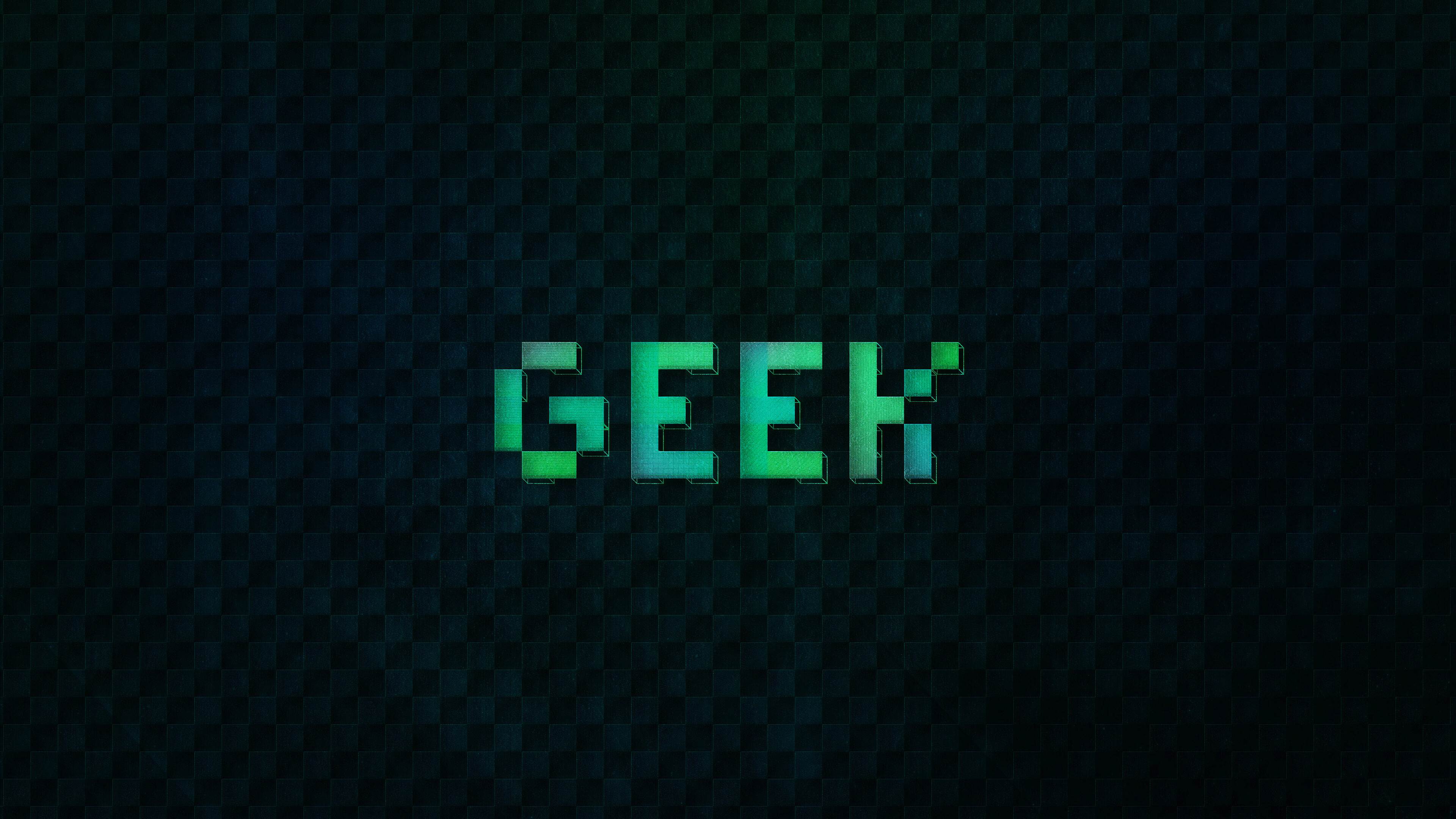 Geek: An enthusiast or expert especially in a technological field or activity. 3840x2160 4K Background.