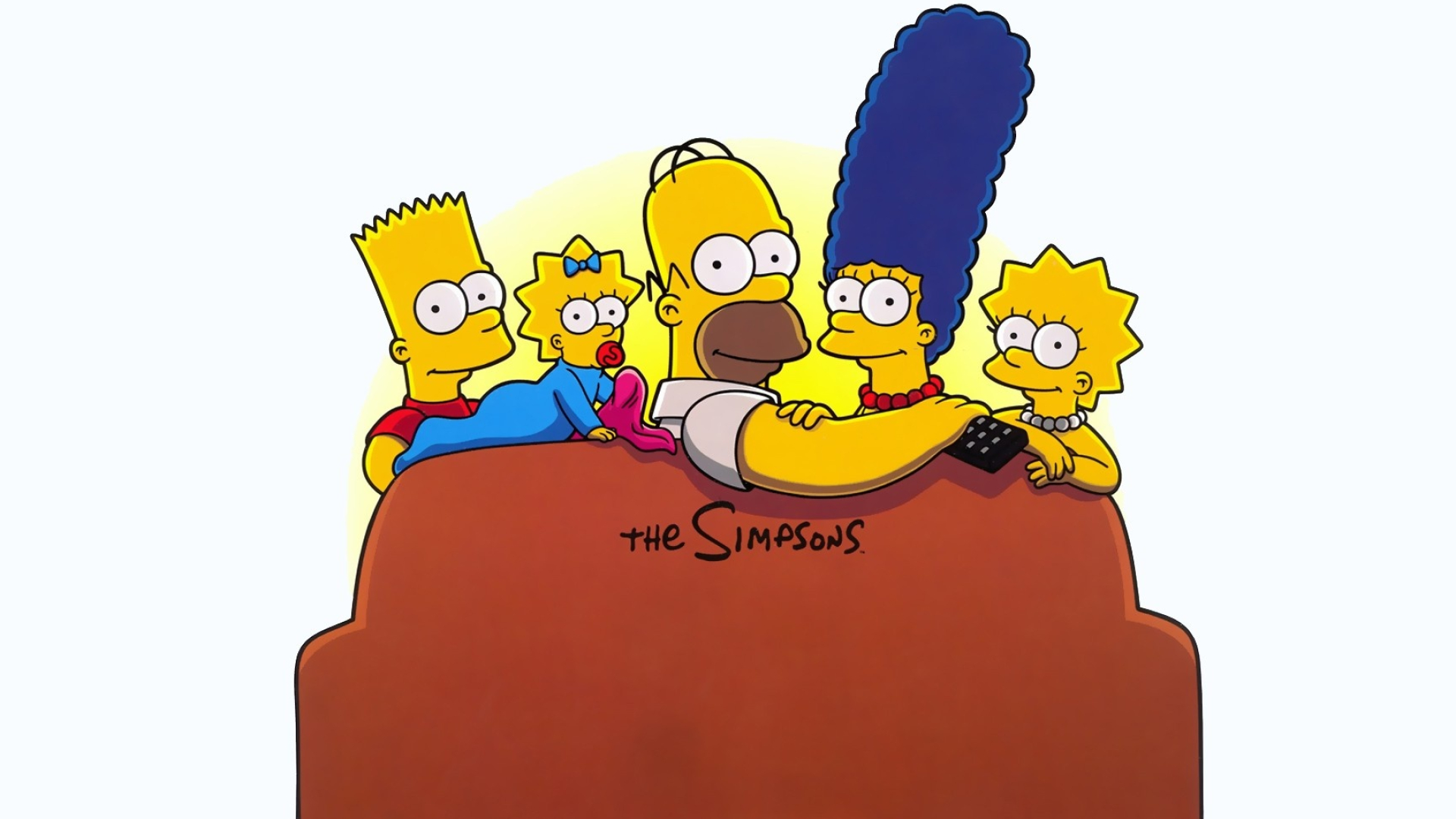 Homer Simpson, Animation, Simpsons family, Couch scene, 1920x1080 Full HD Desktop