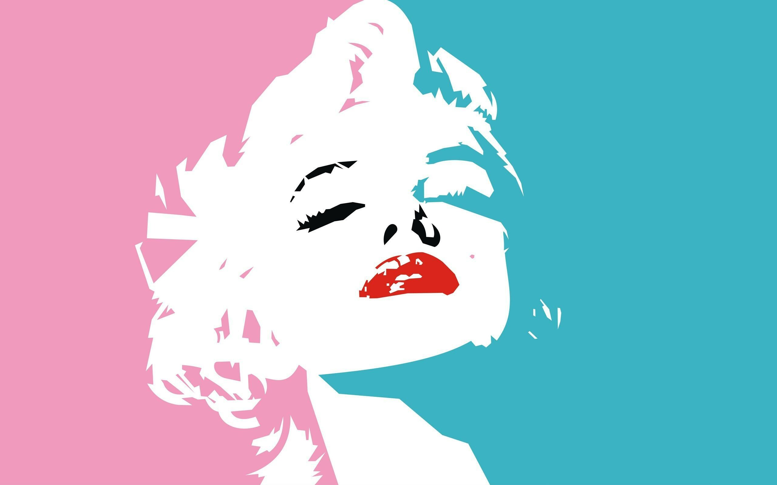 Pop Art: A deconstruction of images seen in popular culture, Marilyn Monroe. 2560x1600 HD Wallpaper.