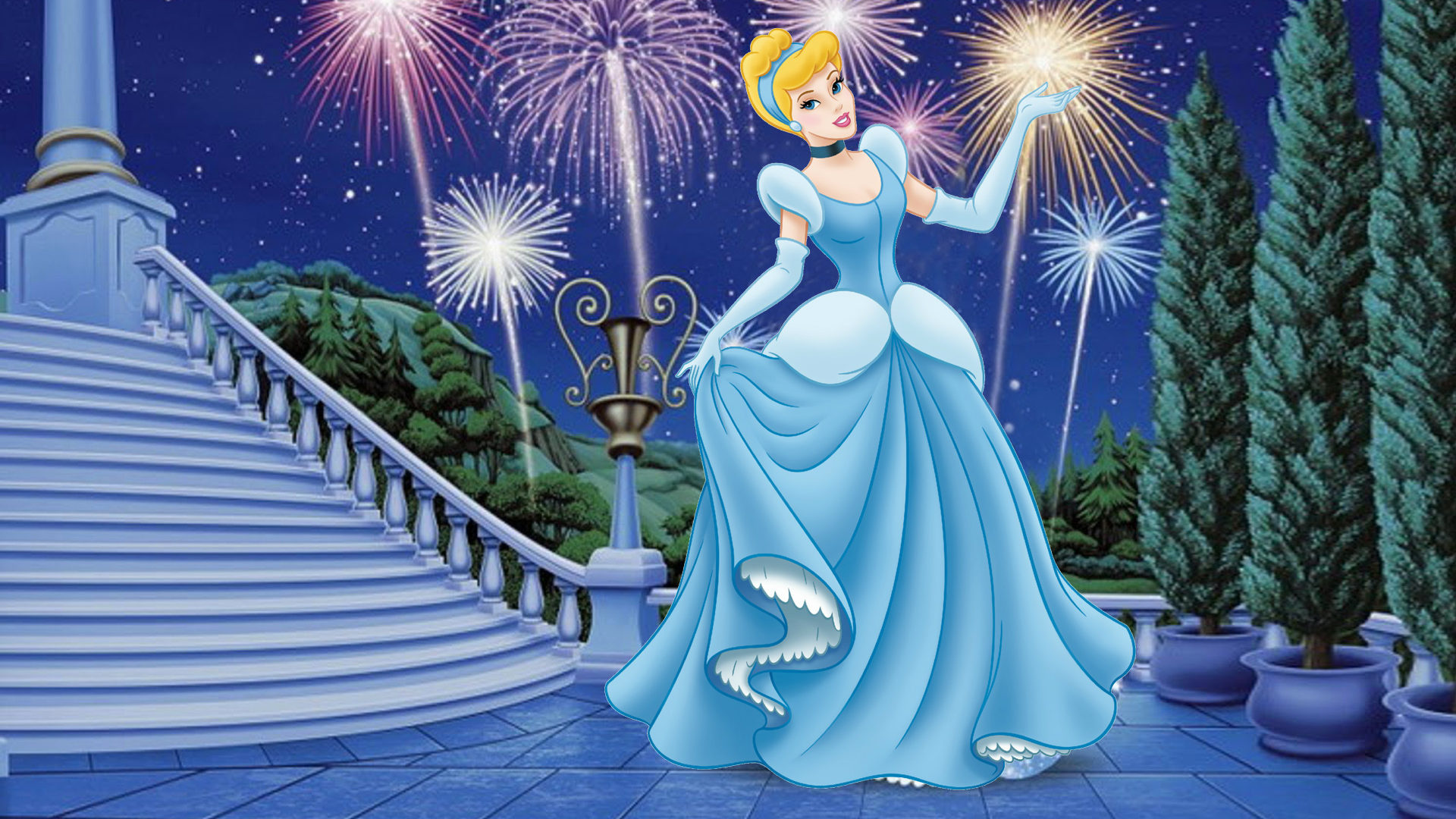 Disney princess Cinderella, Cartoon love story, Desktop wallpaper, High-definition display, 1920x1080 Full HD Desktop