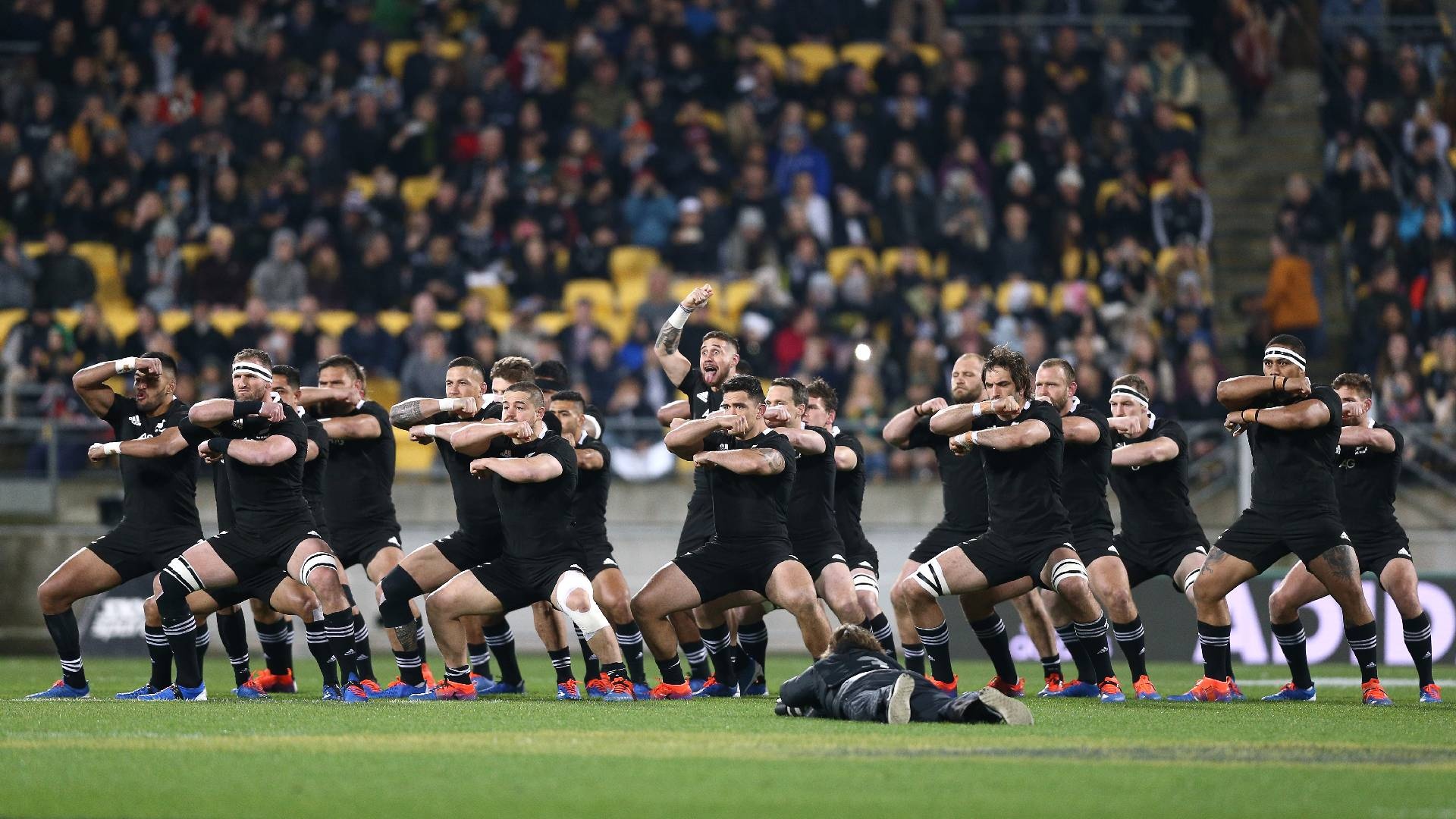 Rugby League: The All Blacks - The New Zealand national union team, Performance before the game starts. 1920x1080 Full HD Wallpaper.