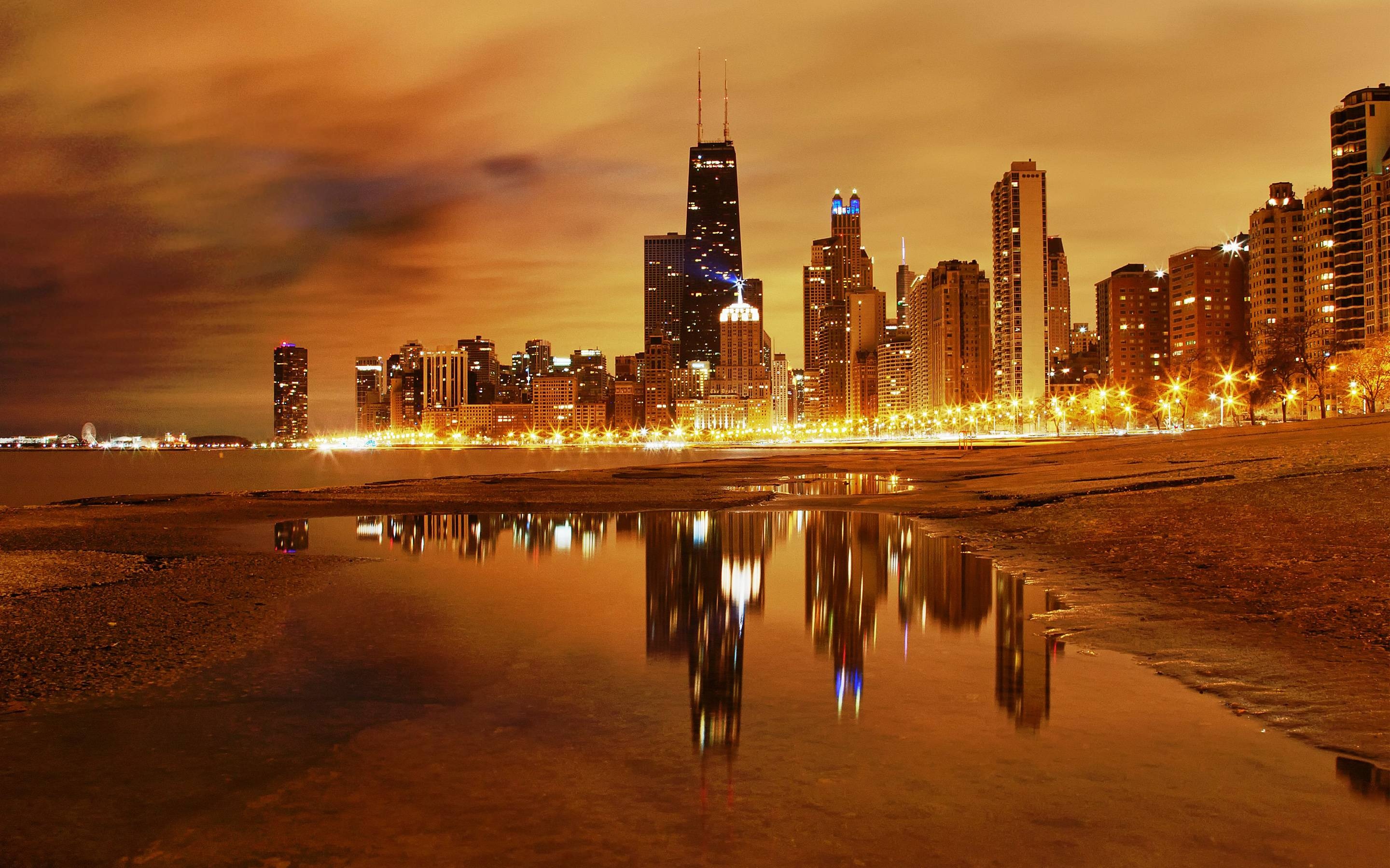 Chicago Skyline wallpaper, John Cunningham, 2880x1800 HD Desktop