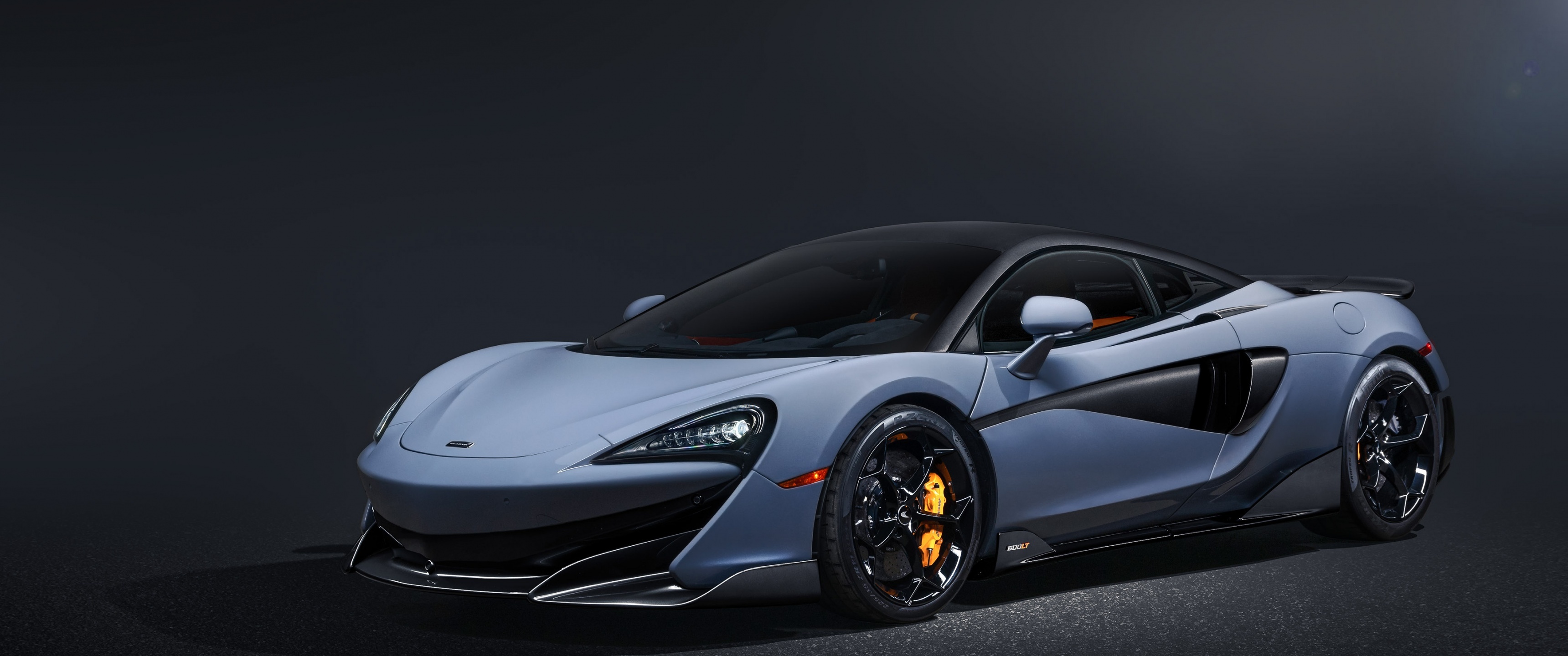 McLaren 570S, Sports car, Dark background, Automotive, 3440x1440 Dual Screen Desktop