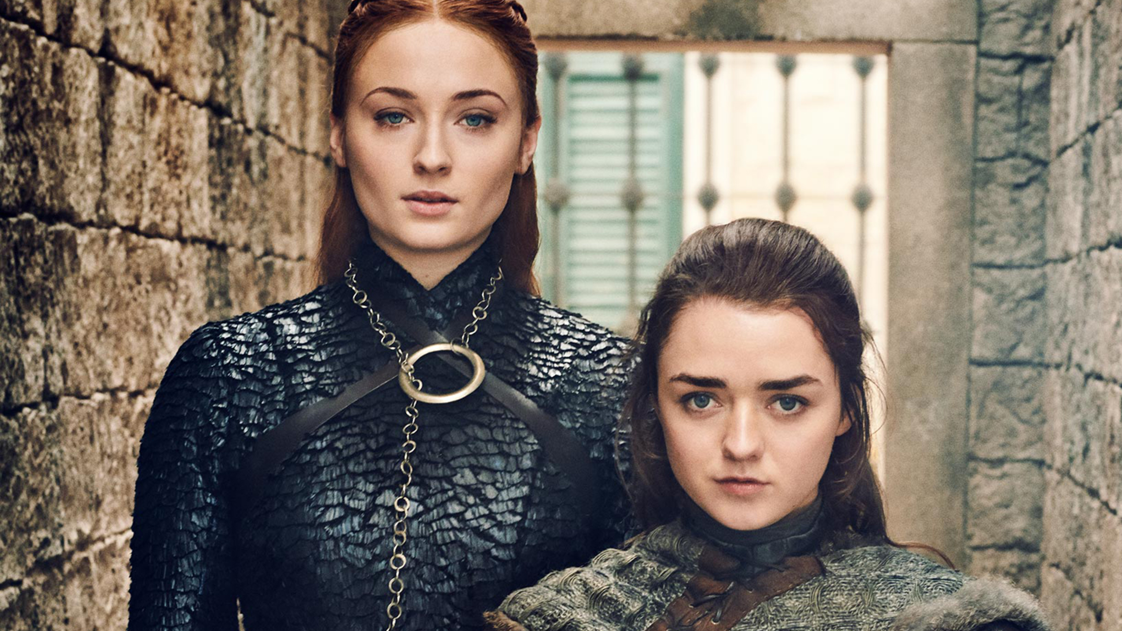 Sansa Stark, Arya Stark, Game of Thrones, Season 8, 3840x2160 4K Desktop