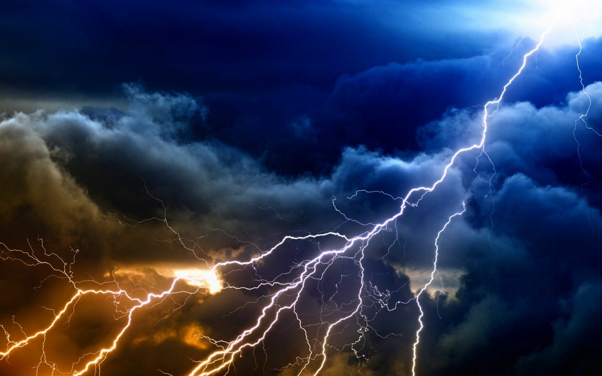 Thunderous majesty, Sky's fury, Electric energy, Nature's power, 1920x1200 HD Desktop