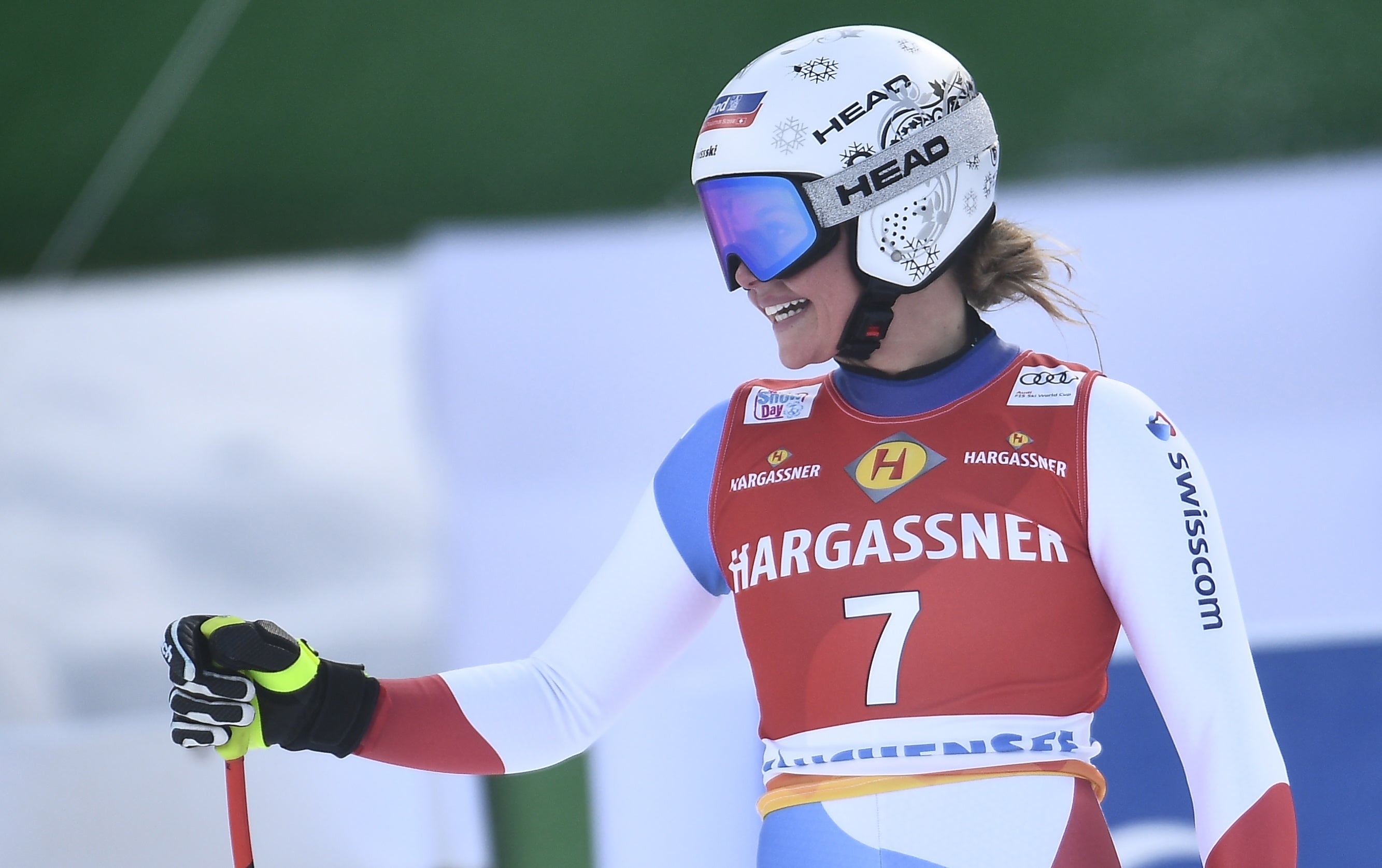 Corinne Suter, Alpine skiing, First World Cup victory, 2670x1680 HD Desktop