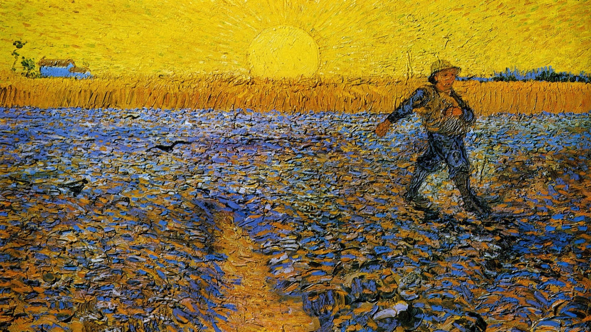 Van Gogh HD wallpaper, Stunning artwork, Impressionist style, Vibrant colors, 1920x1080 Full HD Desktop
