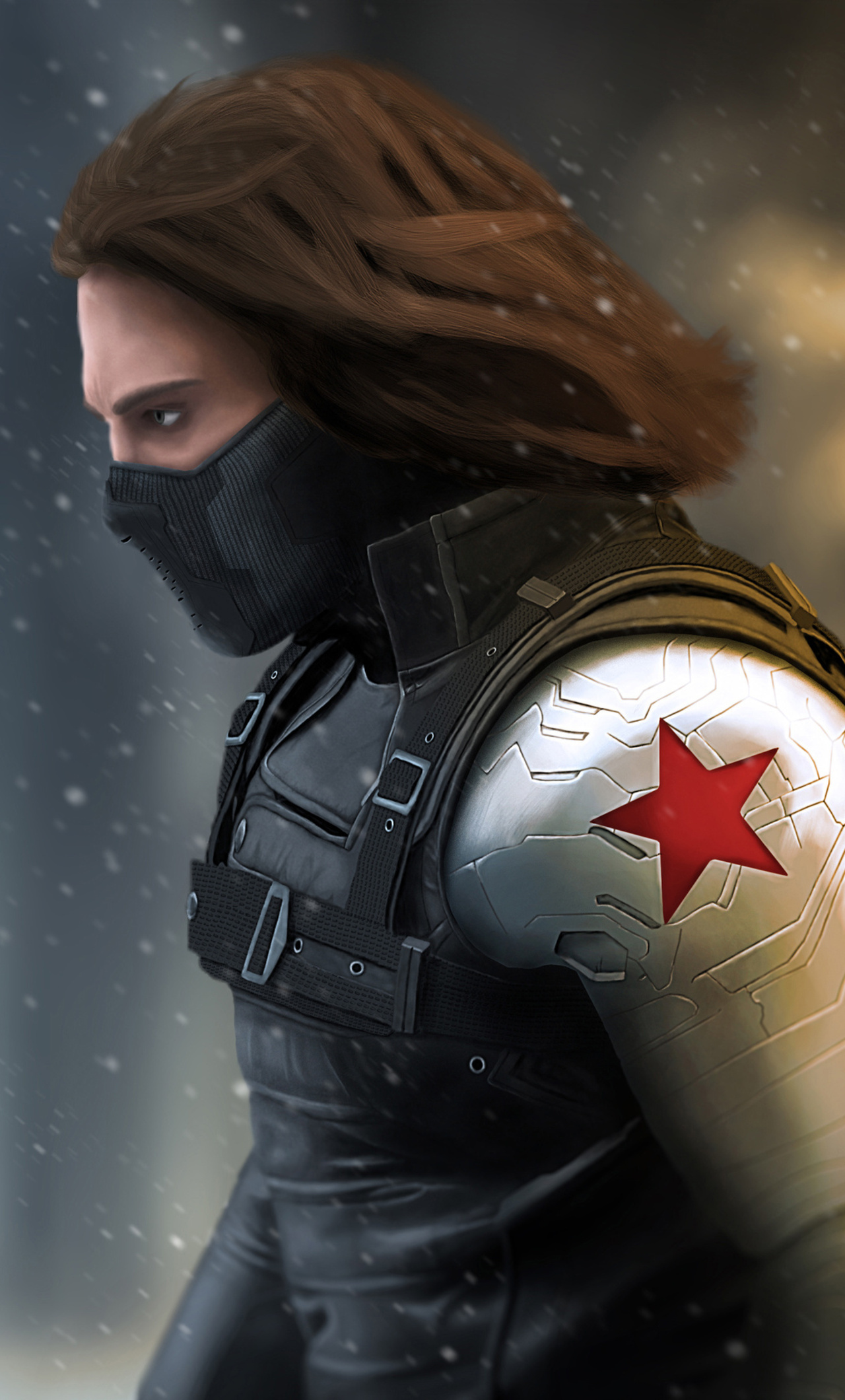 Winter Soldier, 4K iPhone 6 wallpapers, HD 4K images, 1280x2120 HD Phone