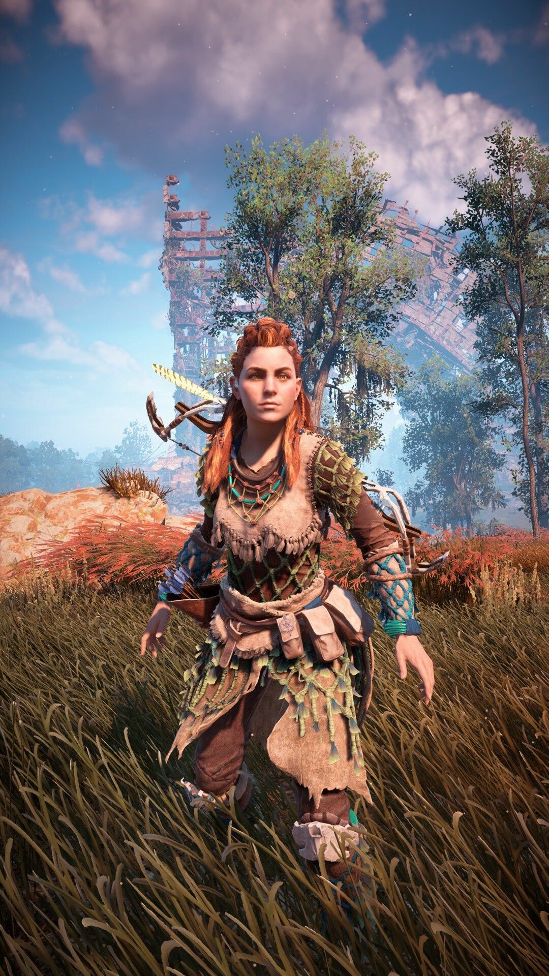Horizon Zero Dawn: A multi-award-winning action role-playing game, Published by Sony Interactive Entertainment. 1080x1920 Full HD Wallpaper.