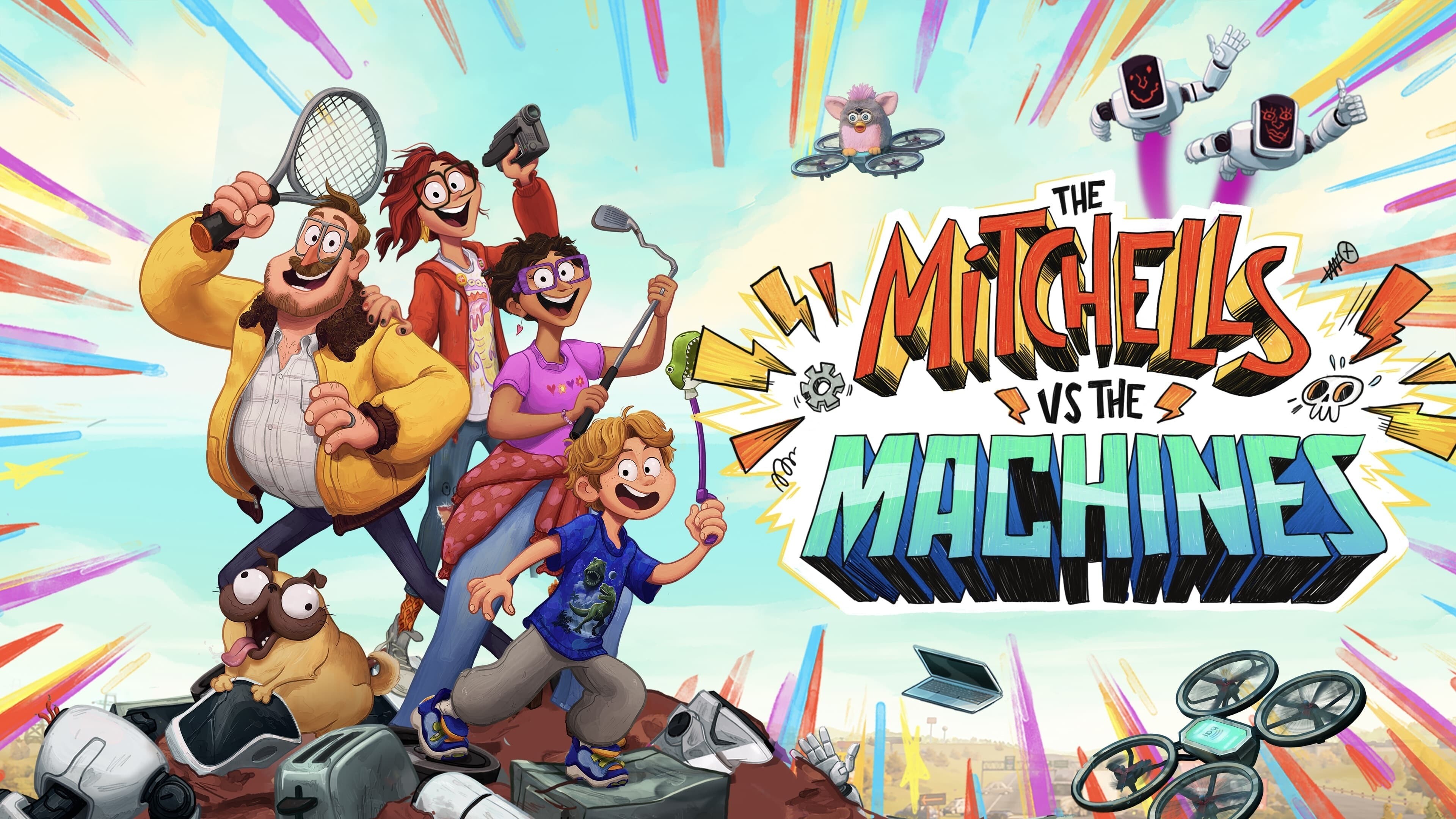 The Mitchells vs. the Machines: The film was directed by Mike Rianda in his feature directorial debut. 3840x2160 4K Wallpaper.