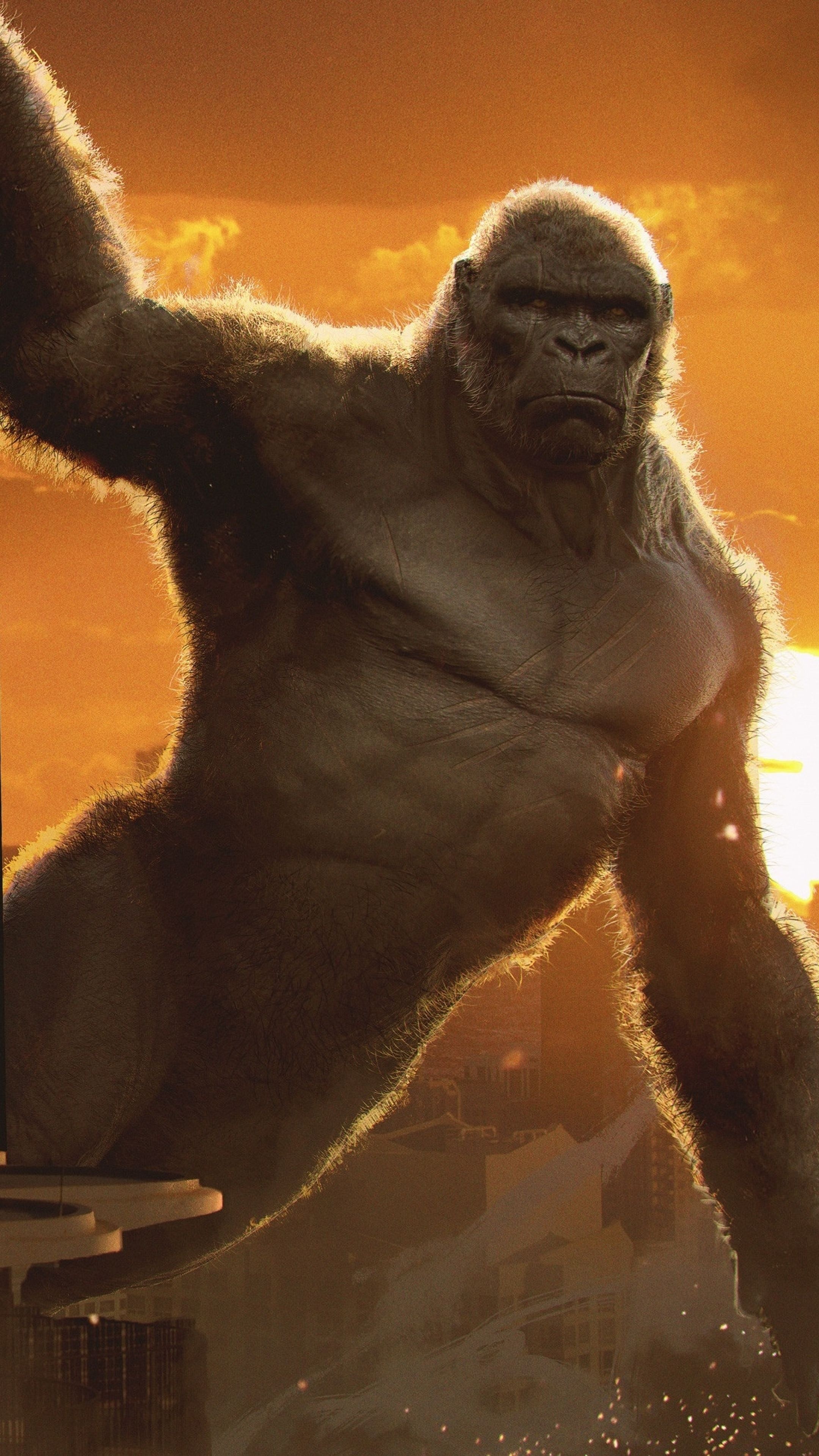 King Kong: One of the most iconic movie monsters of all time, Illustration. 2160x3840 4K Wallpaper.