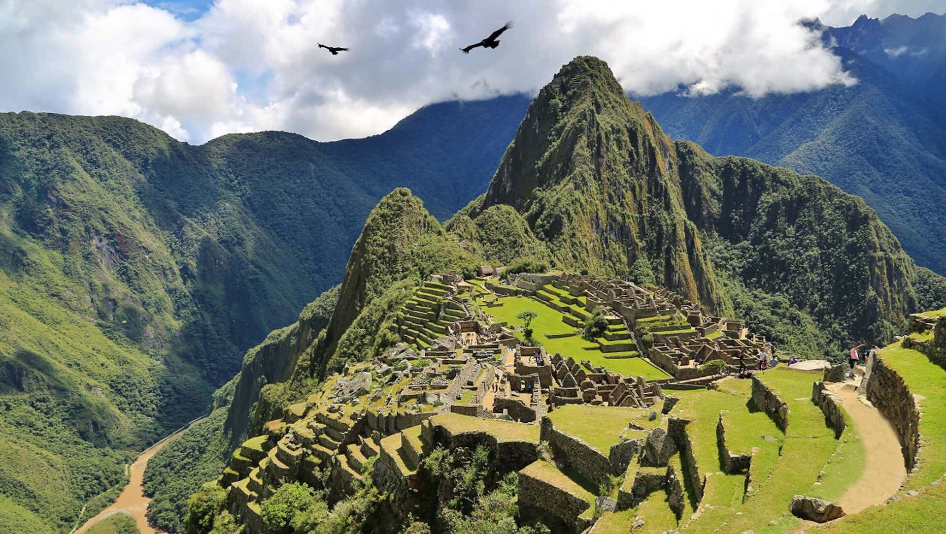Machu Picchu: A testament to the power and ingenuity of the Inca empire. 1920x1090 HD Wallpaper.
