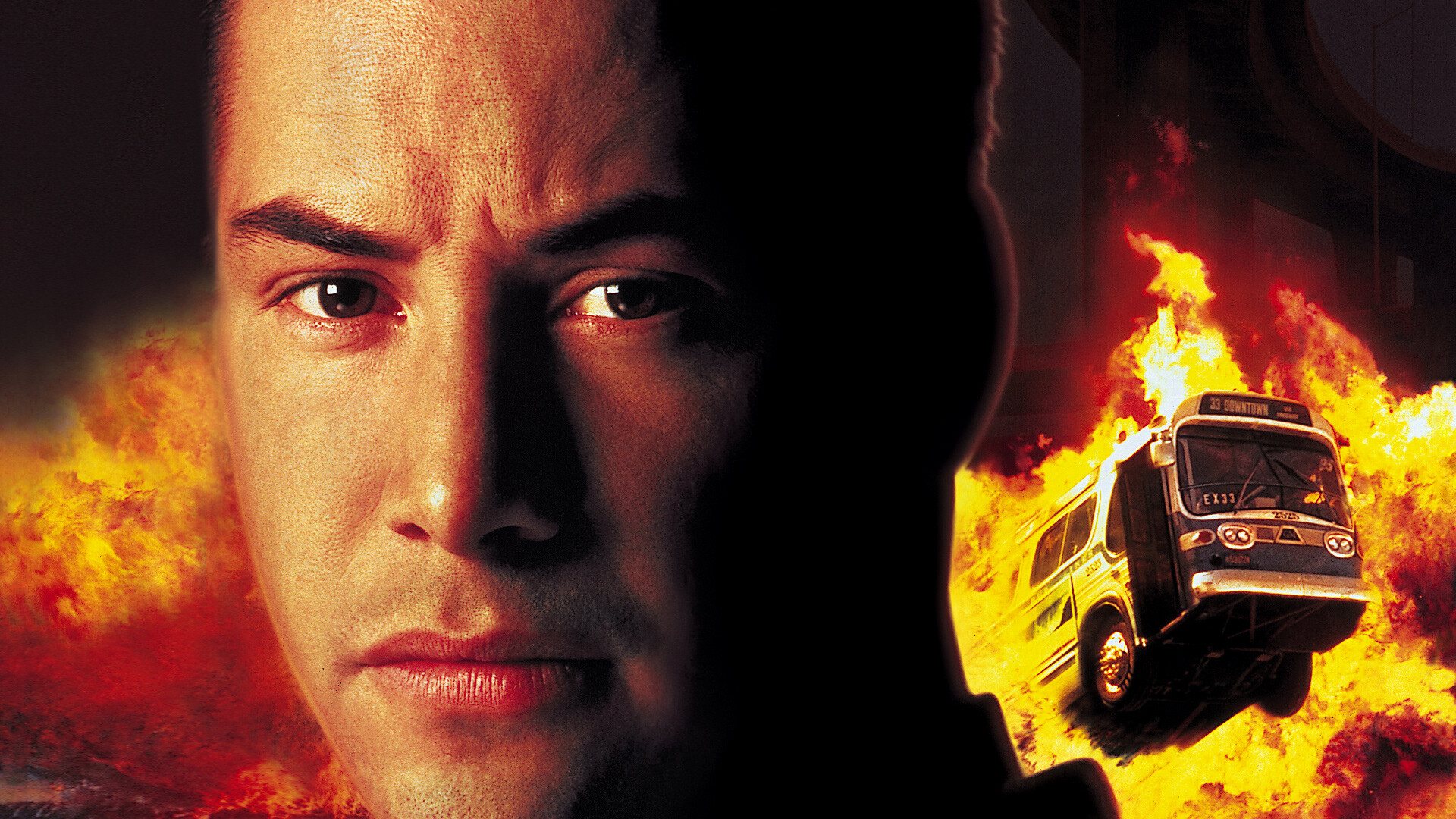 Speed (Movie 1994): An American action film written by Graham Yost, Keanu Reeves, Jack Traven. 1920x1080 Full HD Wallpaper.