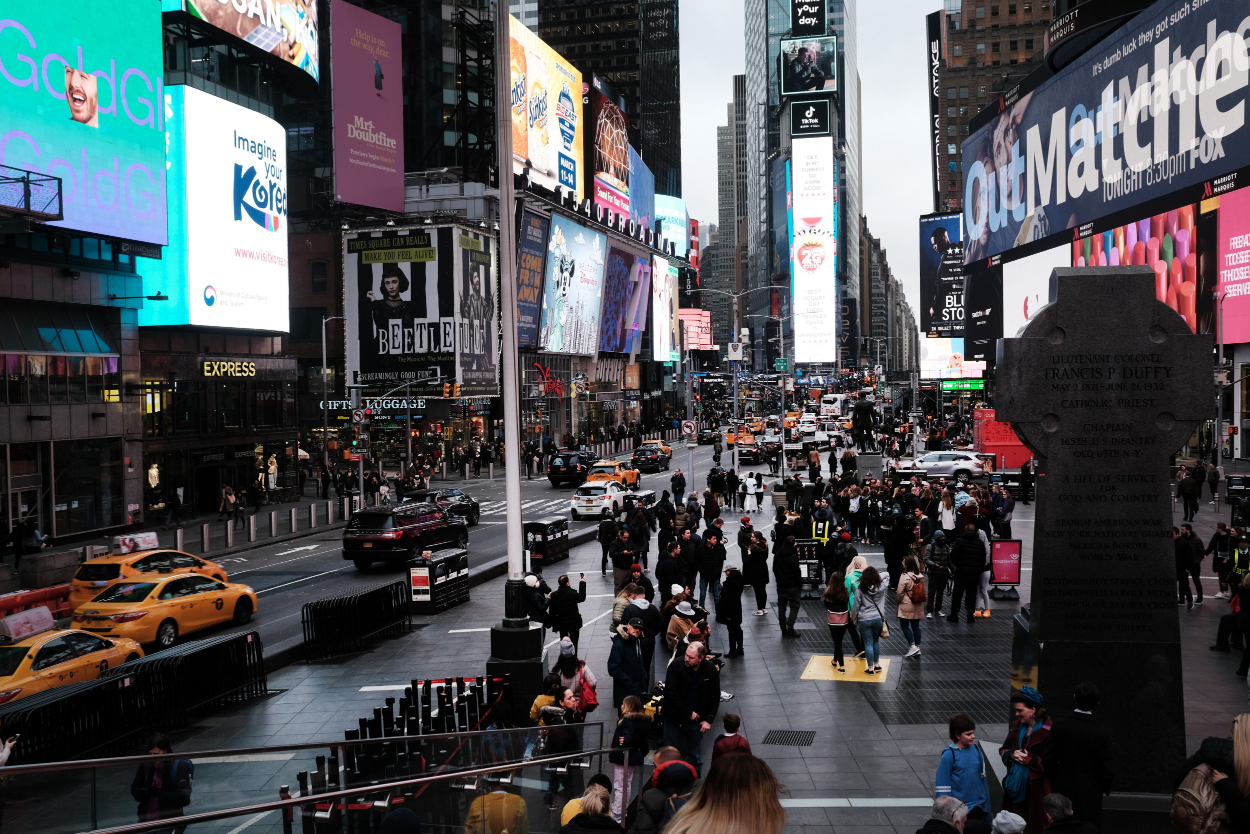 Times Square, Travels, Manhole explosion, Panic, 2500x1670 HD Desktop