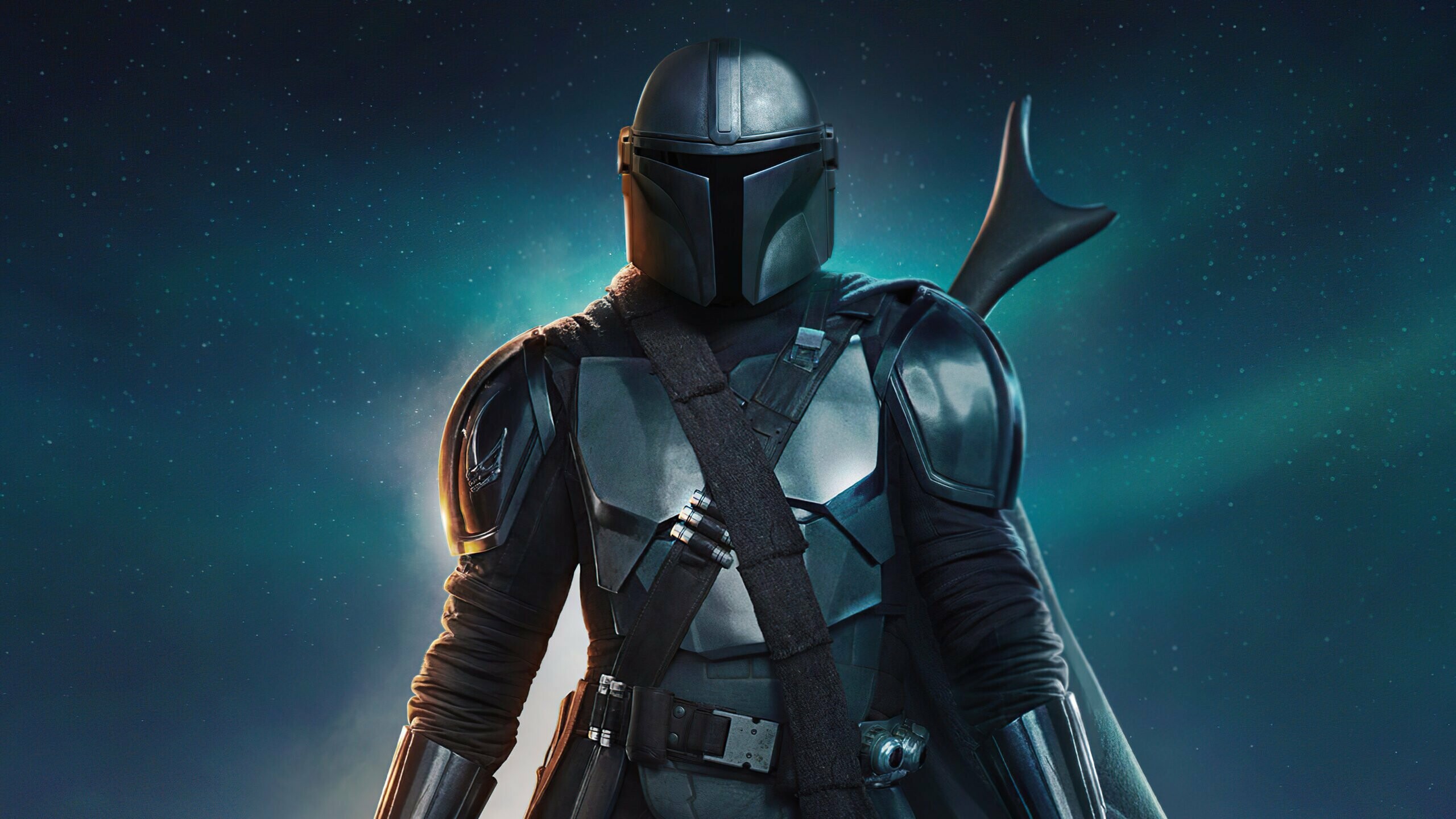 The Mandalorian: A man of few words, and a formidable hunter in an increasingly dangerous galaxy, Mando. 2560x1440 HD Background.