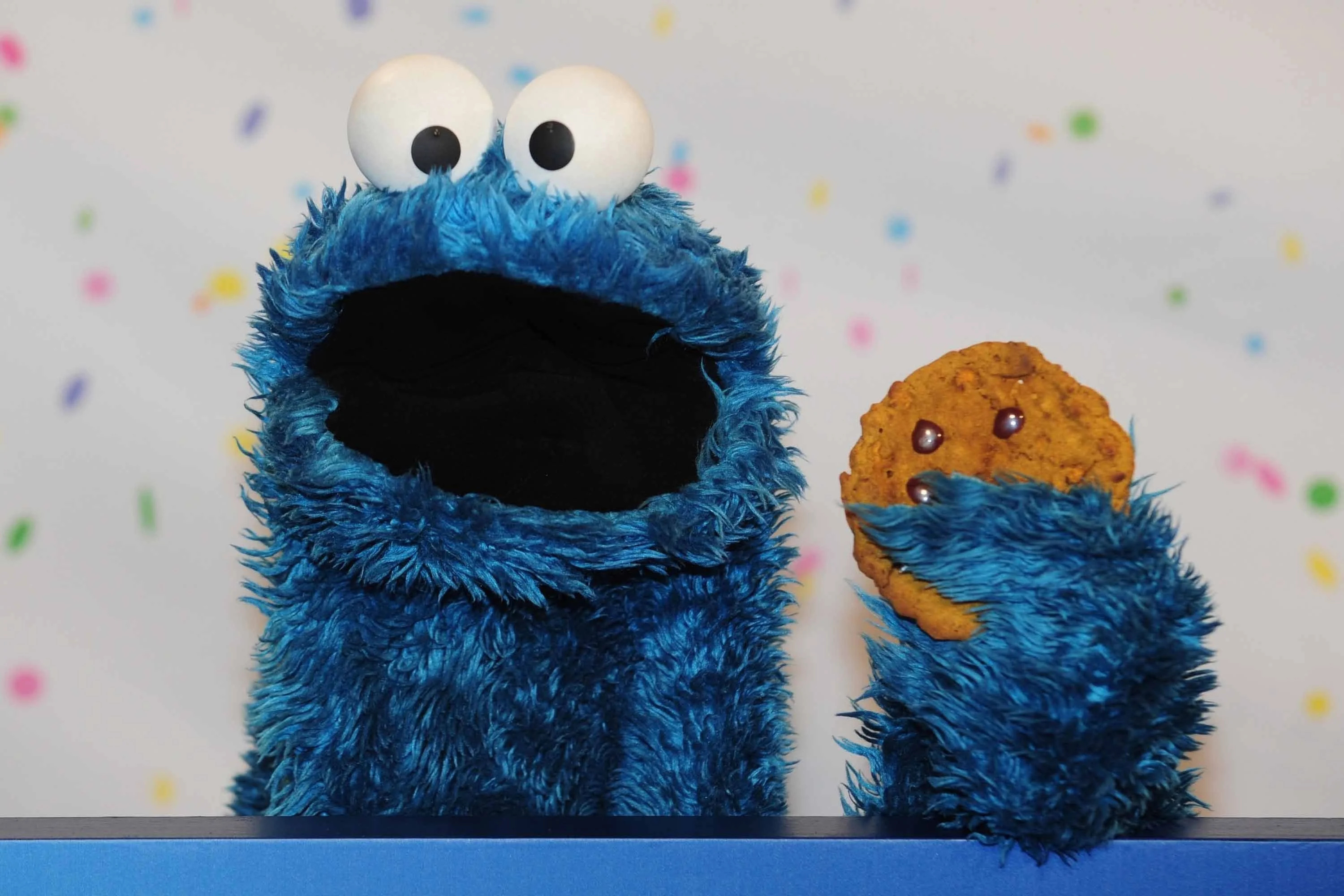 Cookie Monster, Sesame Street icon, 50th anniversary, Fox 5 San Diego celebration, 3000x2000 HD Desktop