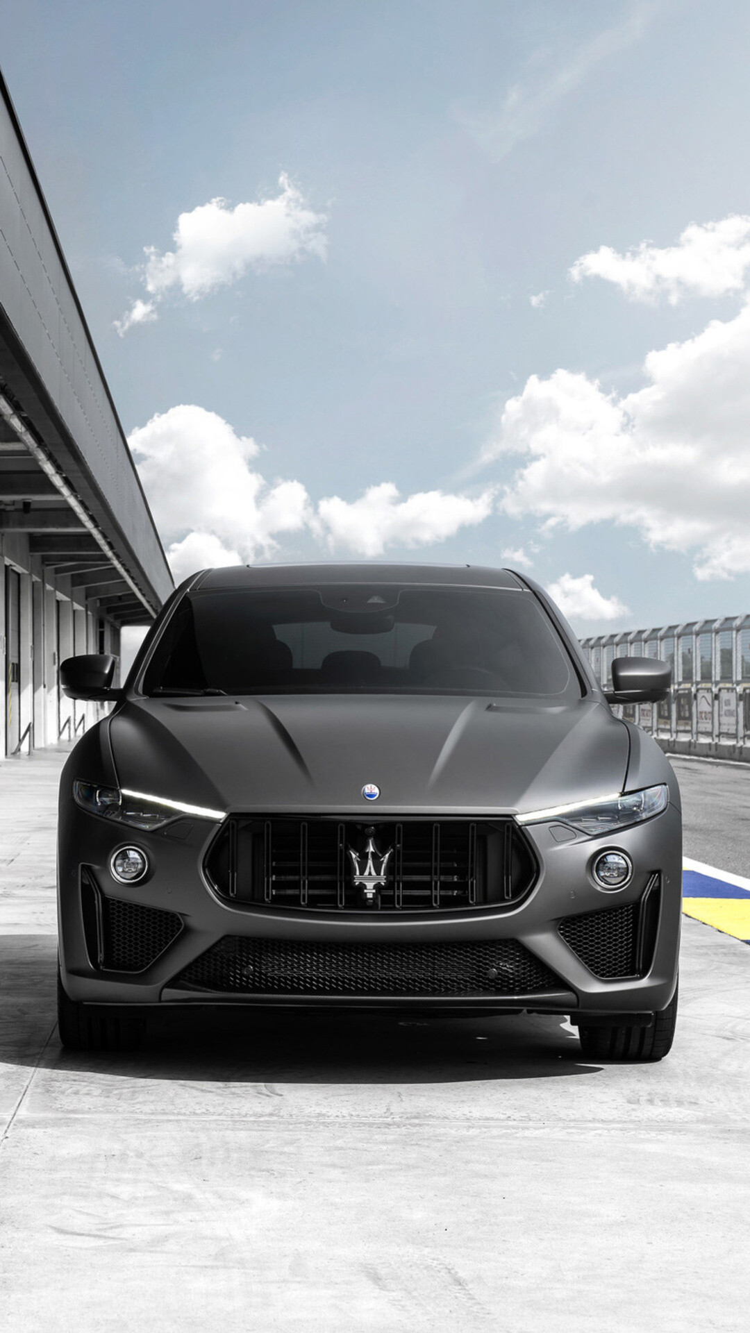 Maserati: Levante Trofeo, 2018, The fastest high-end company's SUV, equipped with a V8 engine. 1080x1920 Full HD Wallpaper.