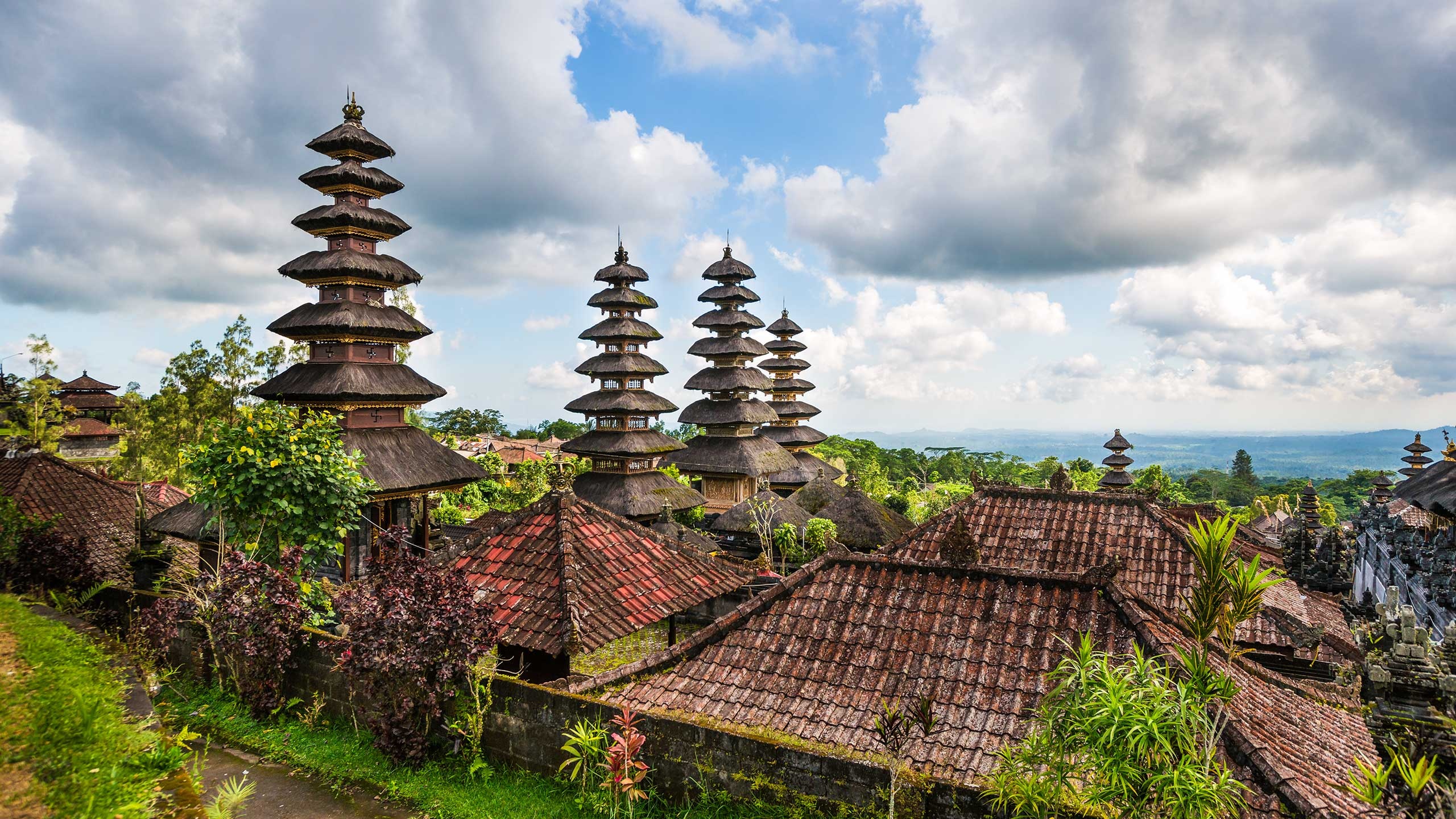 Temple of Besakih, Beautiful Bali, Journeys International, 2560x1440 HD Desktop