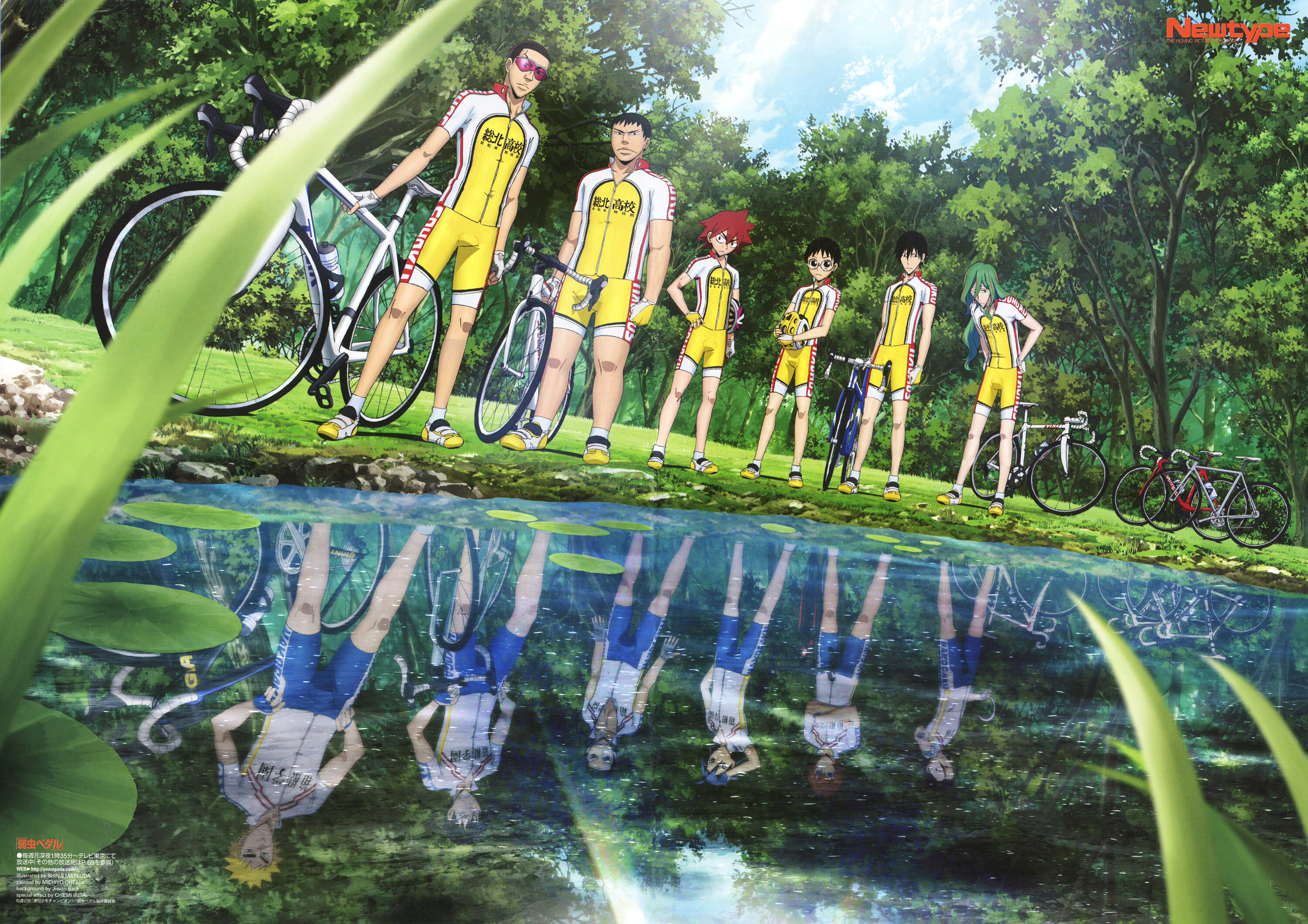 Yowamushi Pedal Anime, Spectacular scan, Minitokyo collection, Cycling passion, 3000x2120 HD Desktop