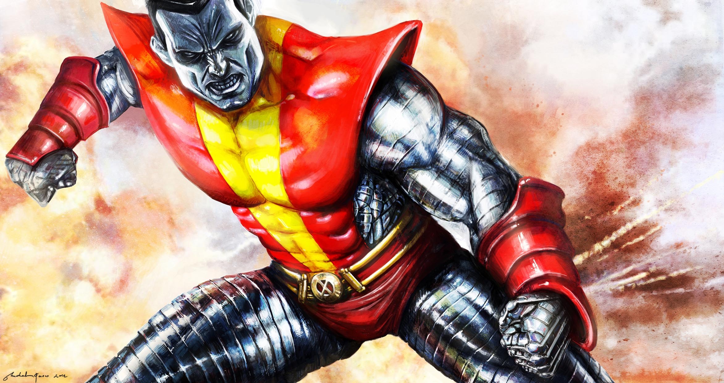 Colossus (Deadpool): Wizard ranked him at 184 on the “Top 200 Comic Book Characters of All Time”. 2350x1240 HD Background.