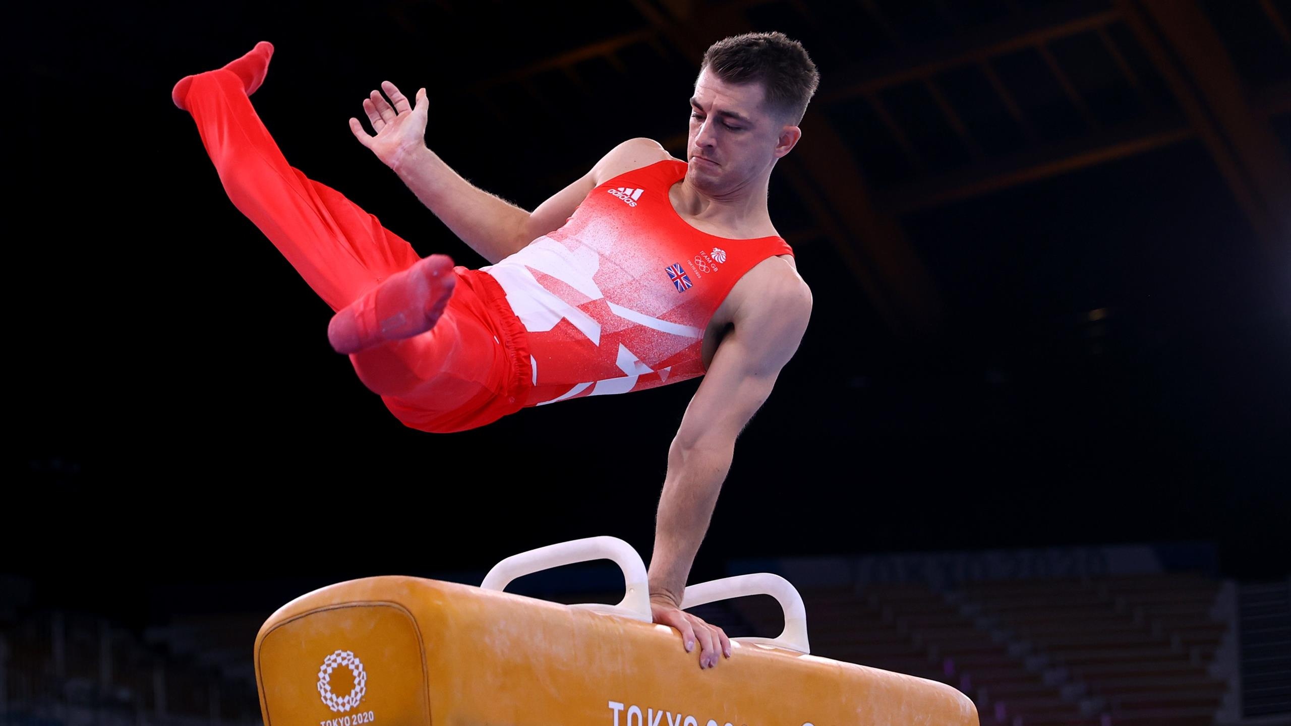 Pommel Horse (Gymnastics): Tokyo 2020, Max Whitlock, A six-time Olympic medalist. 2560x1440 HD Wallpaper.