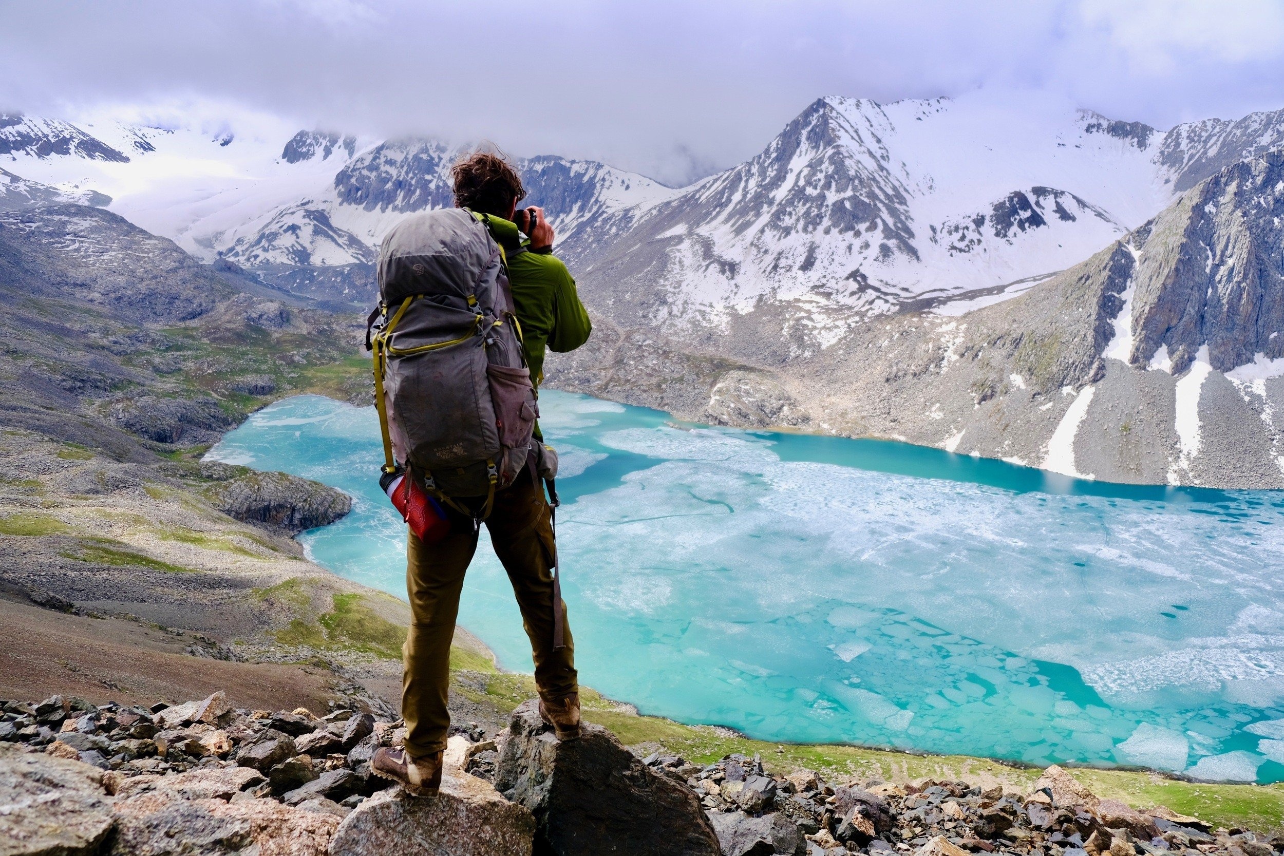 Backpacking: Lake Ala-Kul in Kyrgyzstan, A stunning alpine lake set high in the mountains above Karakol. 2500x1670 HD Wallpaper.