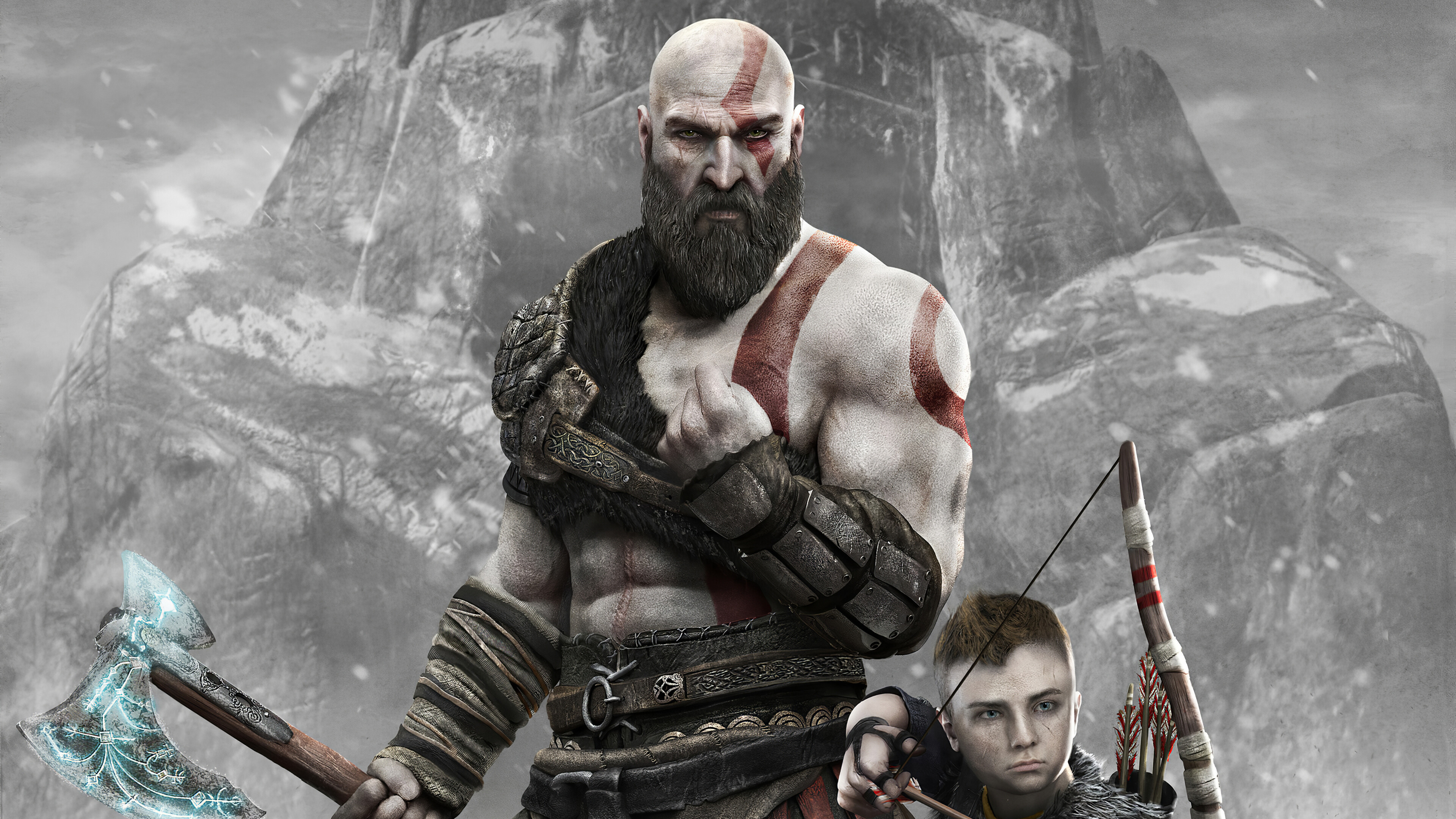 God of War: The game first released in North America on March 22, 2005, for the PlayStation 2. 3840x2160 4K Background.