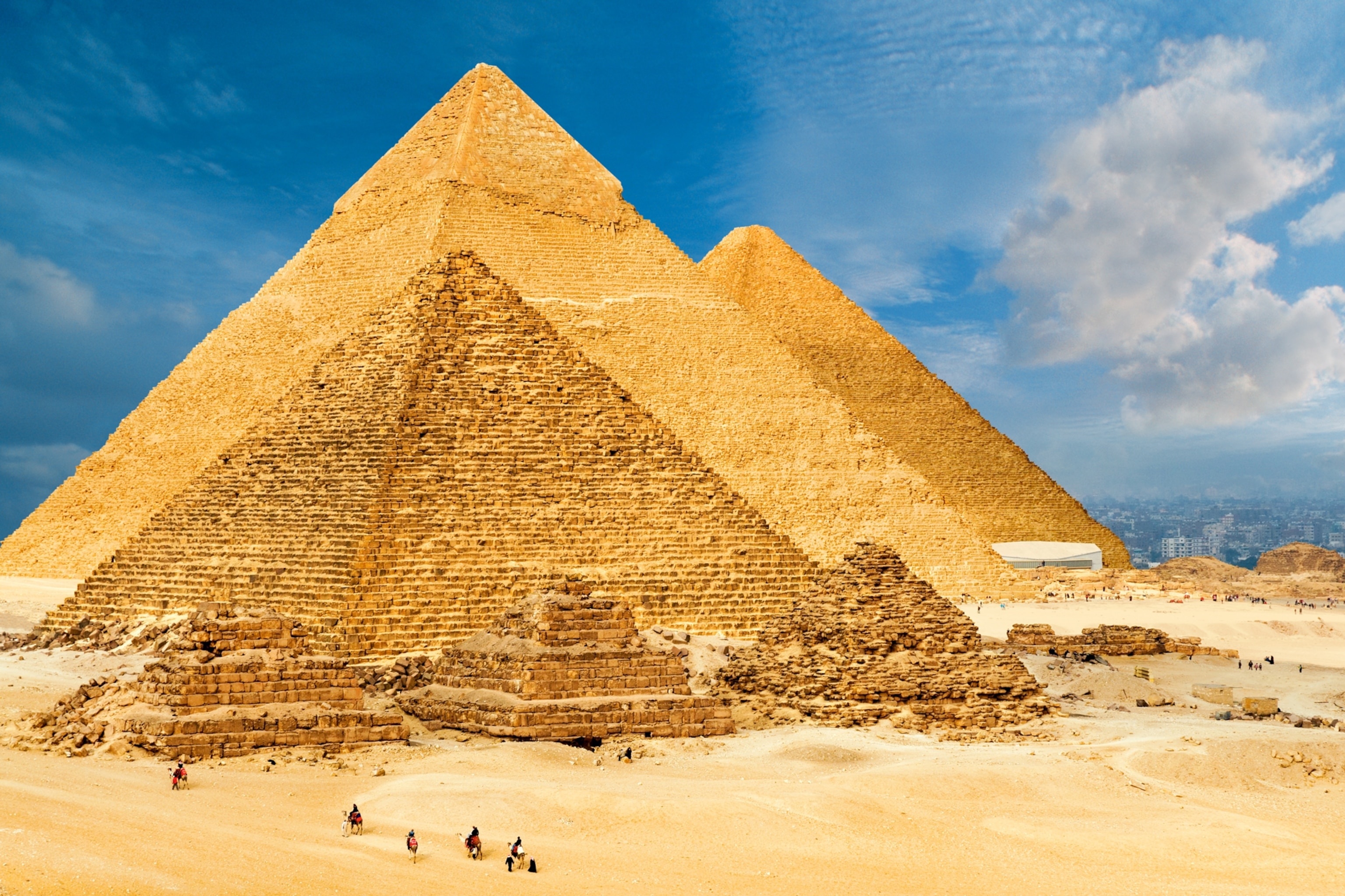 Pyramids of Giza, Ancient wonder, National Geographic marvel, Mysteries of Egypt, 3080x2050 HD Desktop