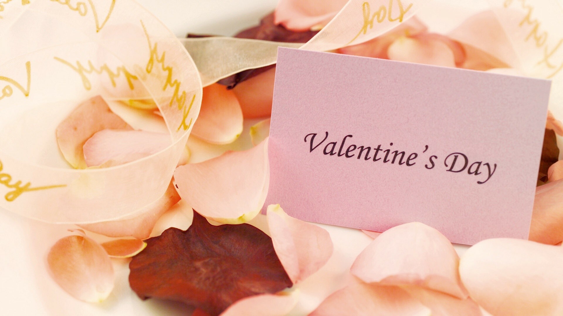 Valentine's Day: Time for exchanging tokens of affection, Greeting cards. 1920x1080 Full HD Background.