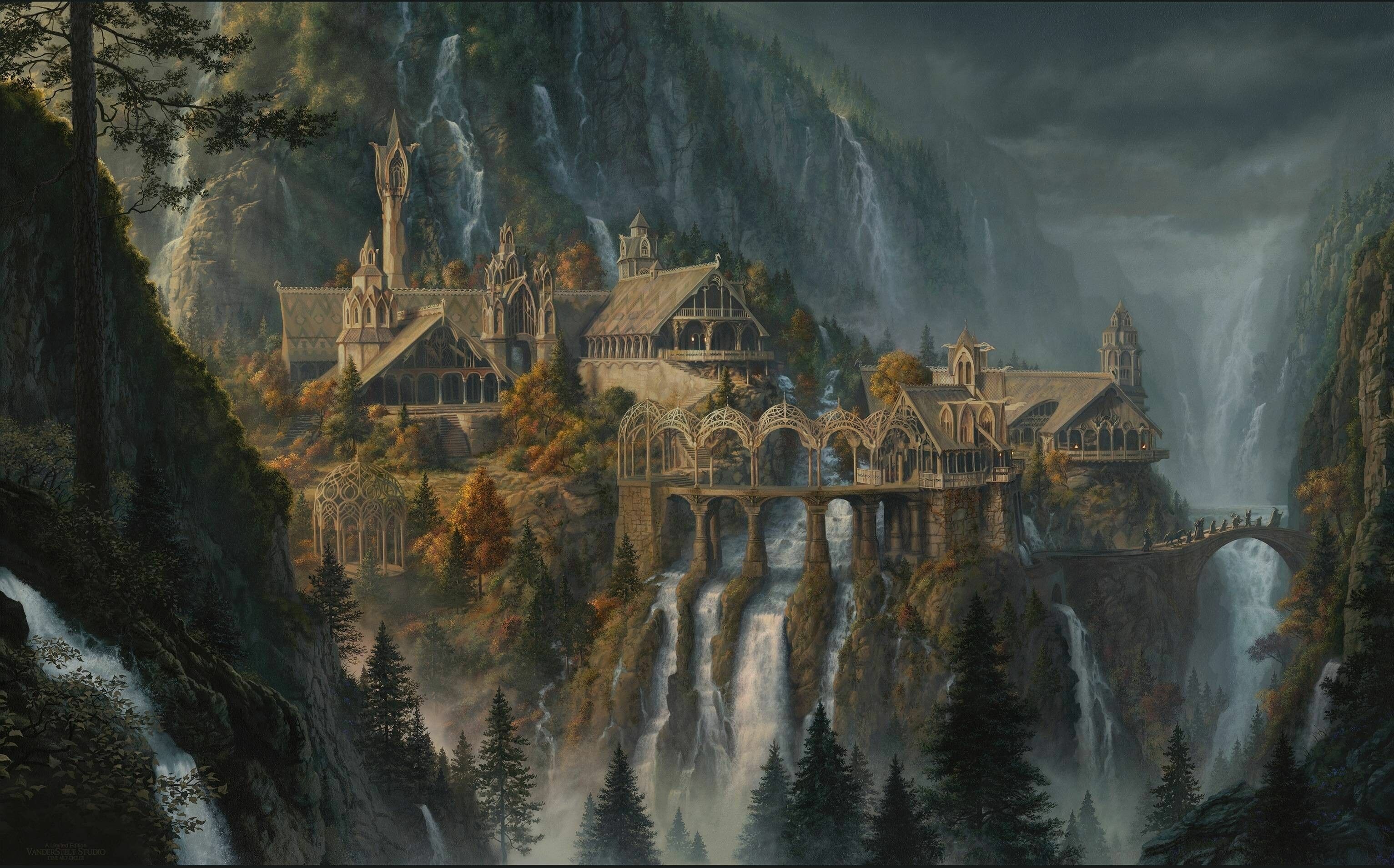 The Lord of the Rings: An epic high-fantasy novel by J.R.R. Tolkien, Set in Middle-earth. 3070x1910 HD Background.