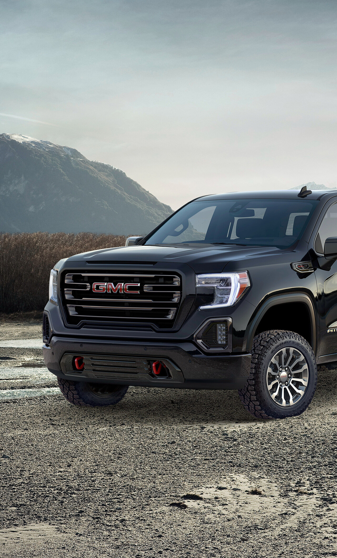 GMC Sierra: AT4, The fourth generation, Introduced in early 2018. 1280x2120 HD Wallpaper.