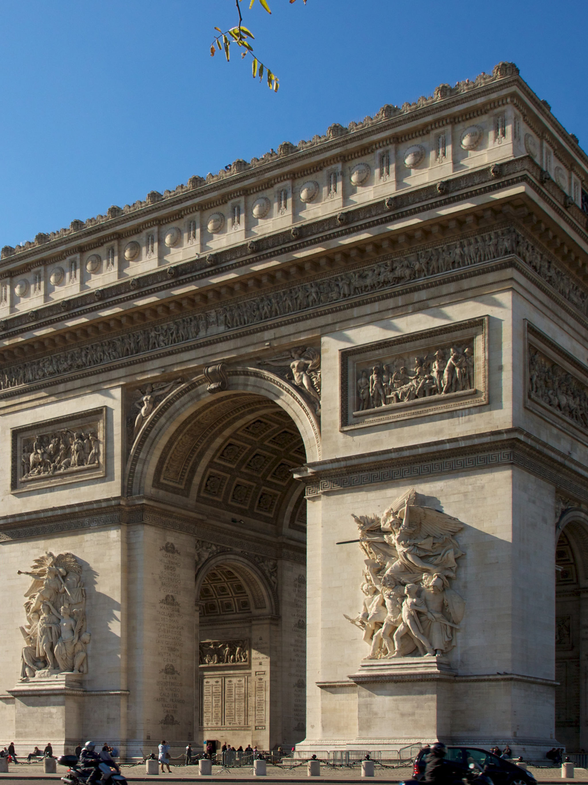 Arc de Triomphe, Man-made wonder, Iconic structure, Architectural brilliance, 2050x2740 HD Phone