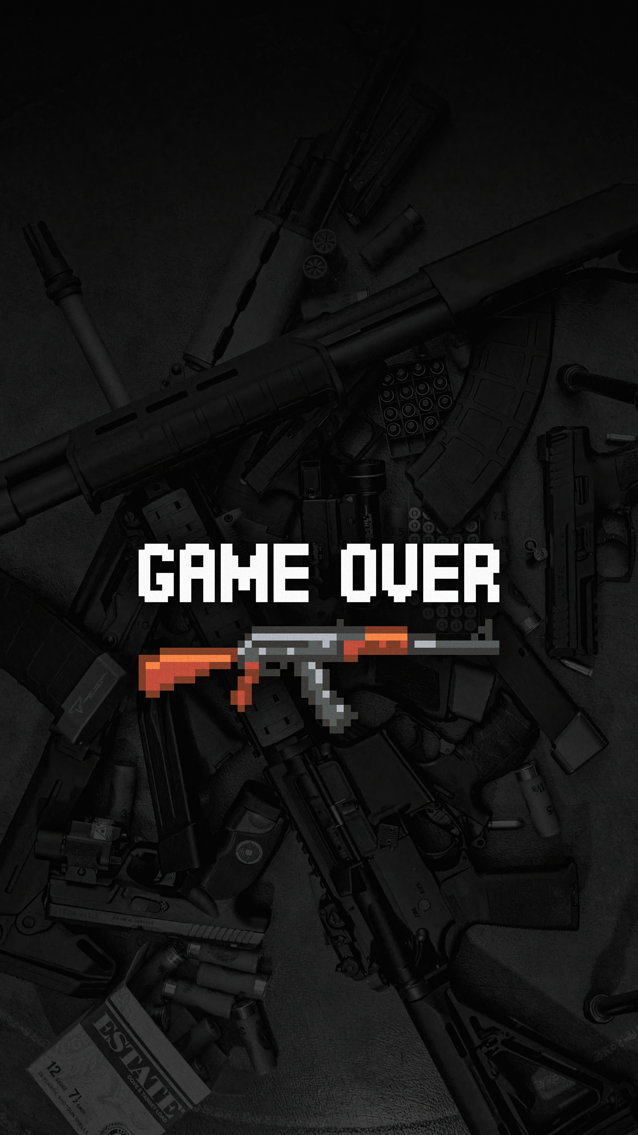 Game Over, AK47 wallpaper, Sony Xperia, High definition, 2160x3840 4K Handy