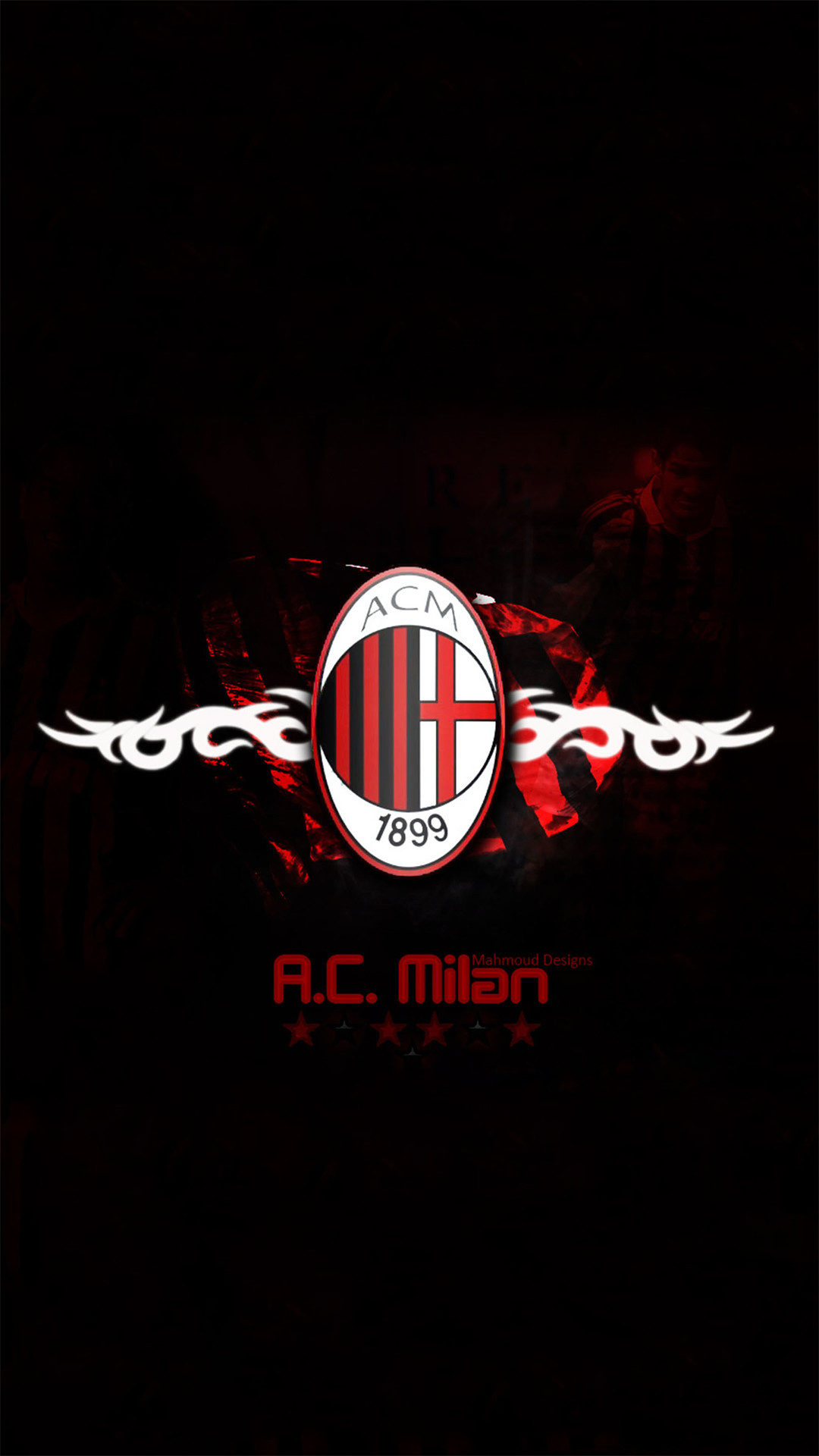 Milan wallpapers, AC Milan, 1080x1920 Full HD Handy