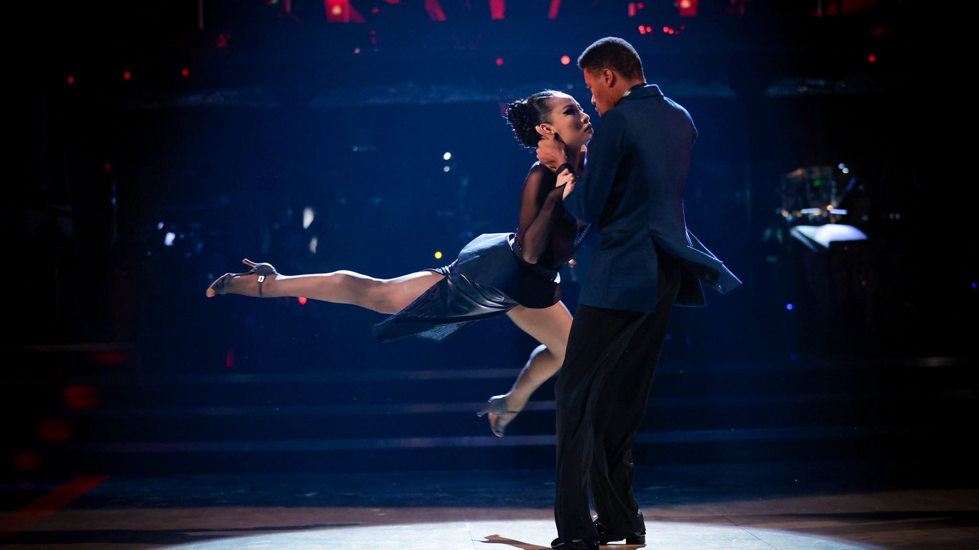 Argentine Tango: Strictly Come Dancing, Show-stopping moments, Quarterfinal, An improvisational dance, BBC One TV show. 1920x1080 Full HD Background.