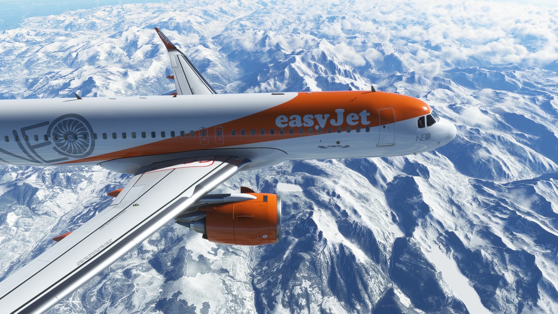 Ezy6425 Gatwick to Corisca, Realistic flight simulation, Virtual aviation experience, Stunning visuals, 1920x1080 Full HD Desktop