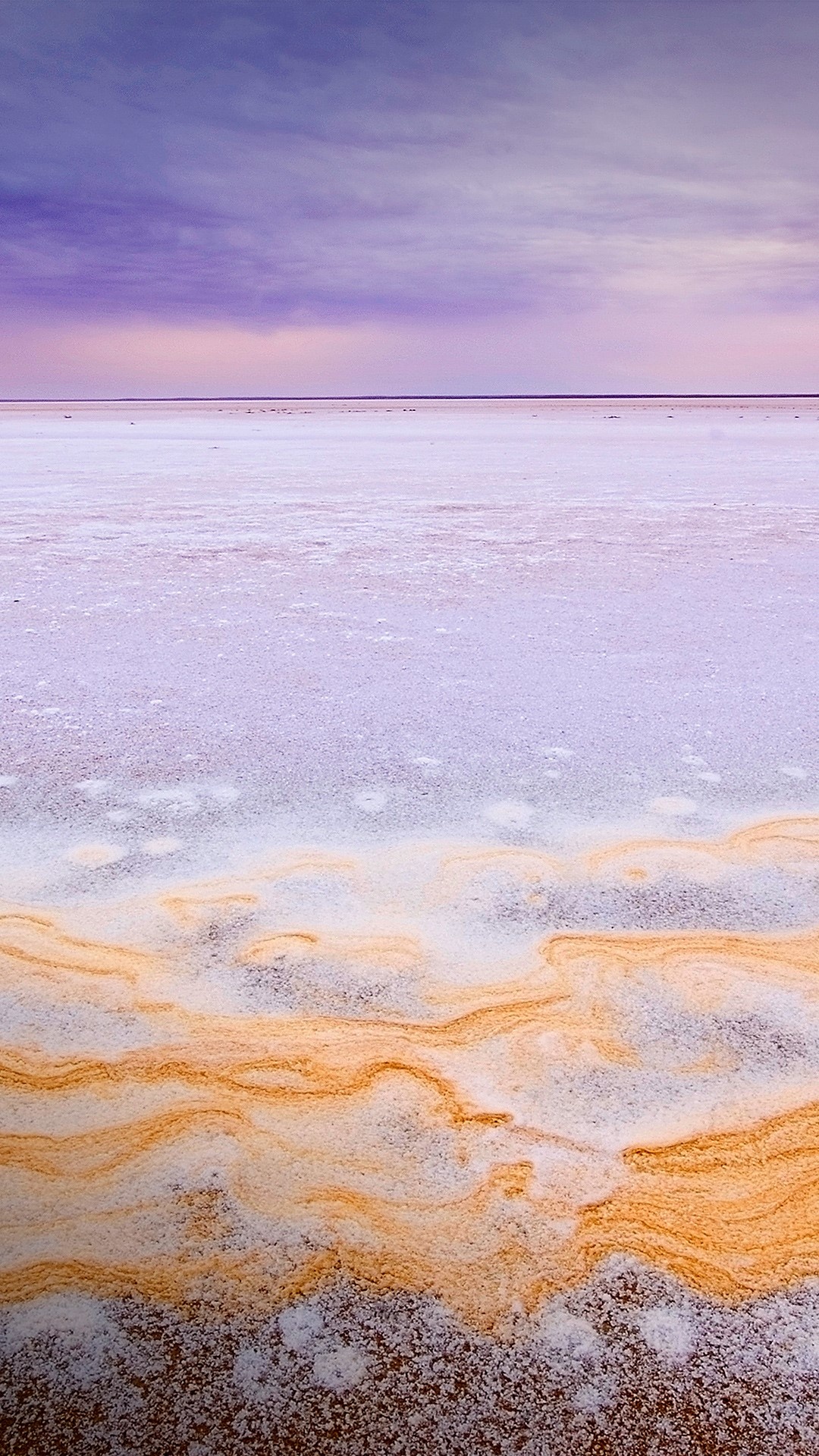 Eyre Lake, Travels, Dry Salt Pan, Unique Landscape, 1080x1920 Full HD Phone