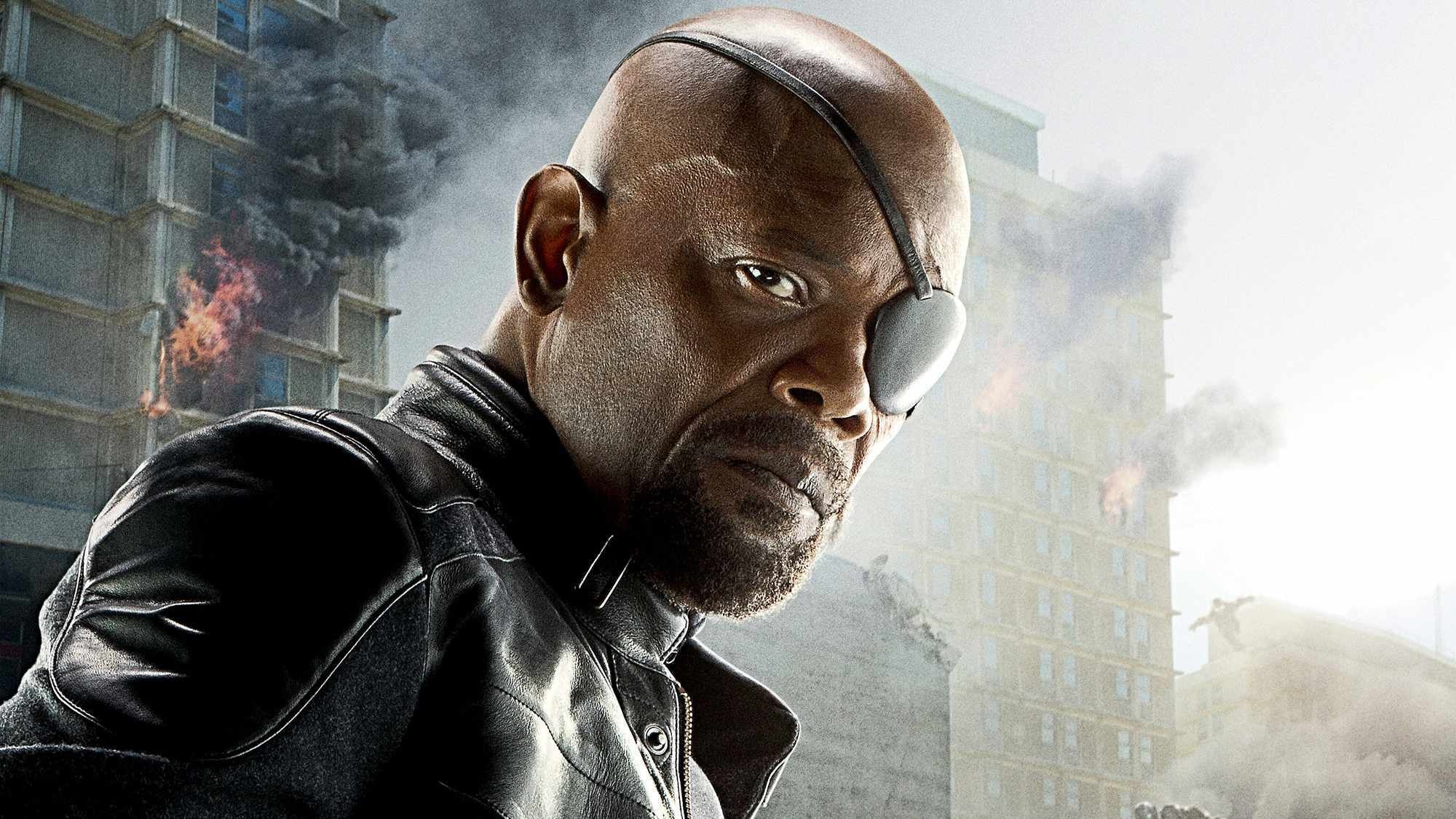 Samuel L. Jackson, Marvel series, Nick Fury role, New Marvel series, 2000x1130 HD Desktop