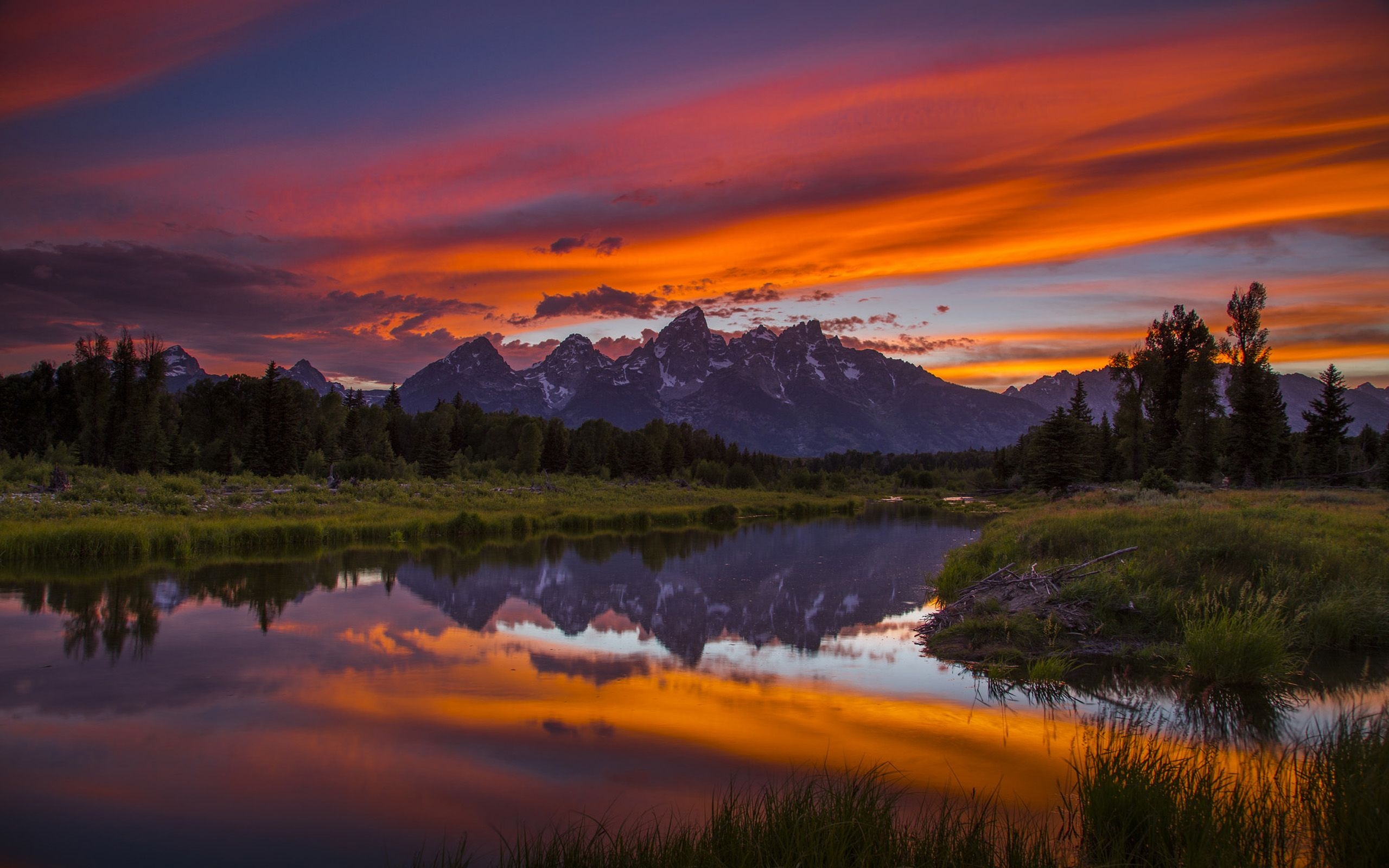 Wyoming sunset wallpapers, 4K HD, 2560x1600 HD Desktop