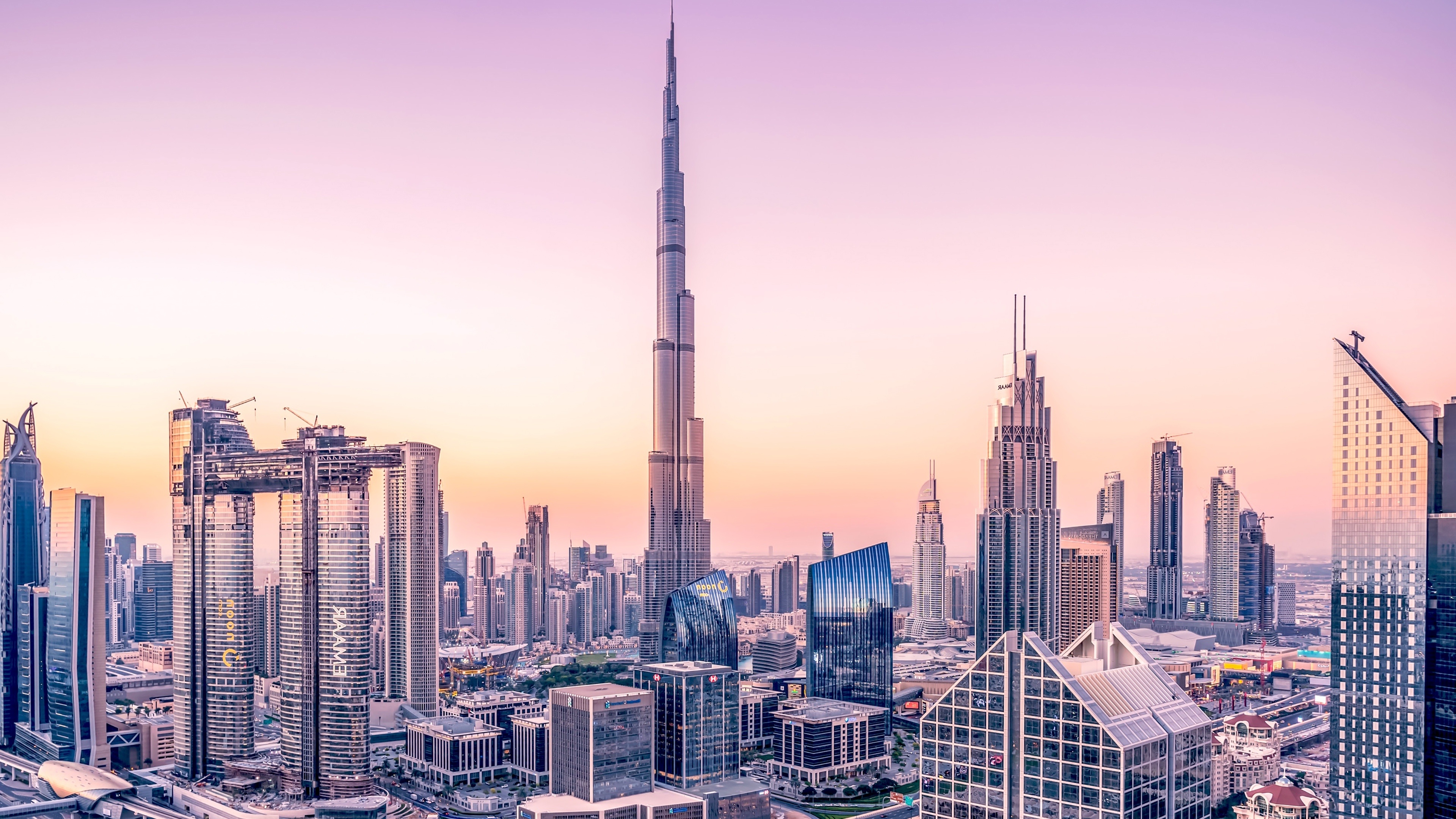 Burj Khalifa, Modern architecture, Dubai cityscape, Wallpaper resolution, 3840x2160 4K Desktop