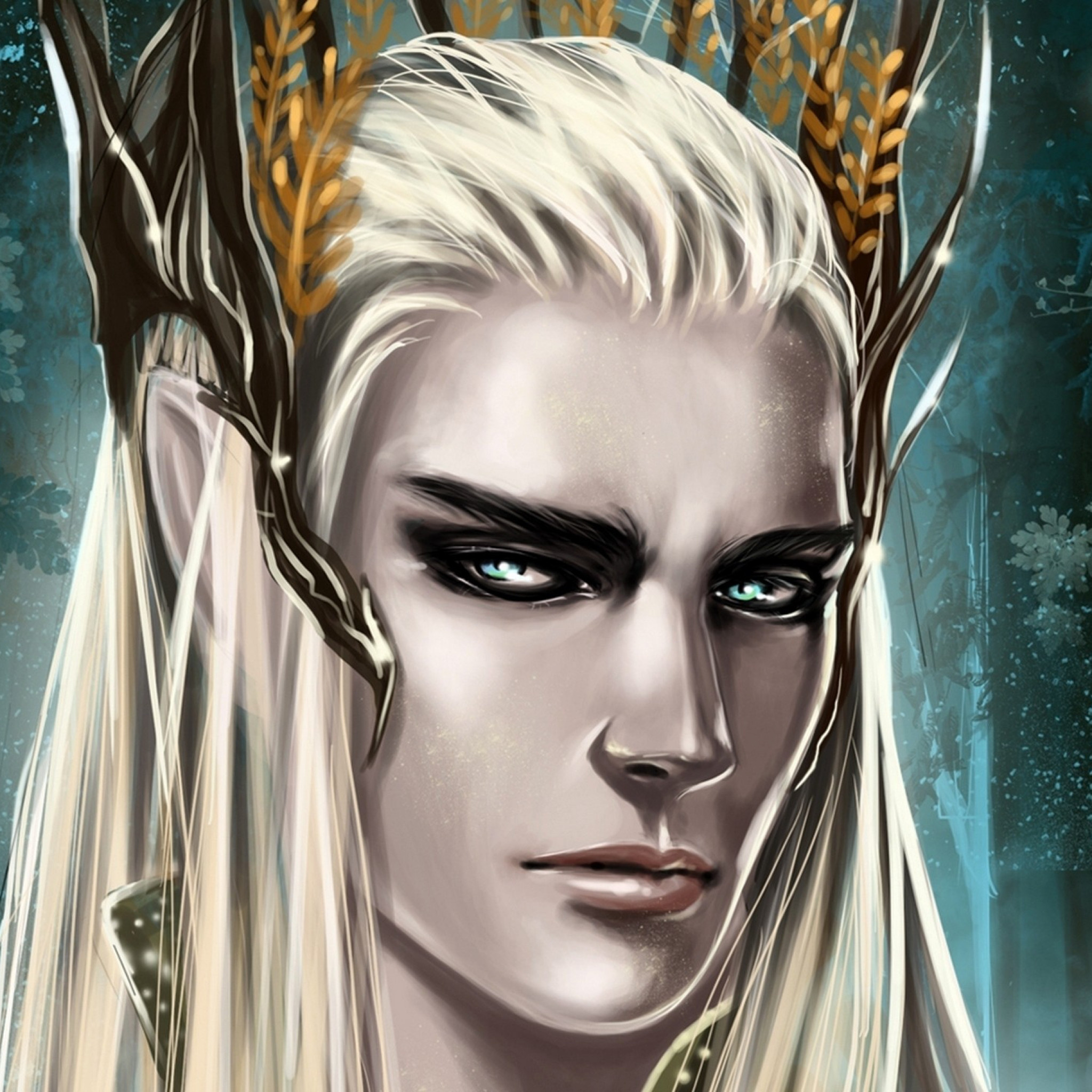 Silvan Elves, Galadriel wallpaper, Ethereal beauty, Elven queen, 2050x2050 HD Phone
